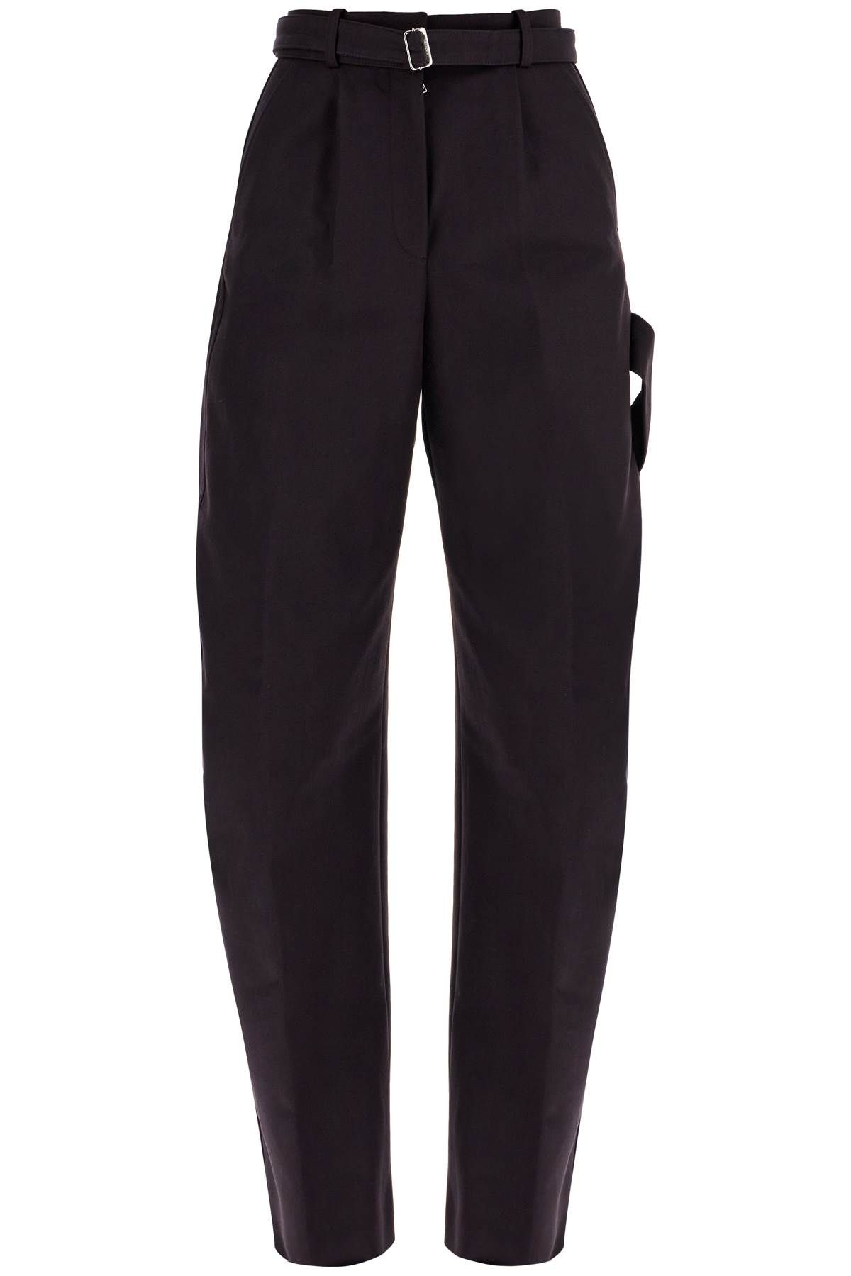 Shop Lanvin Balloon Canvas Pants For A In Purple