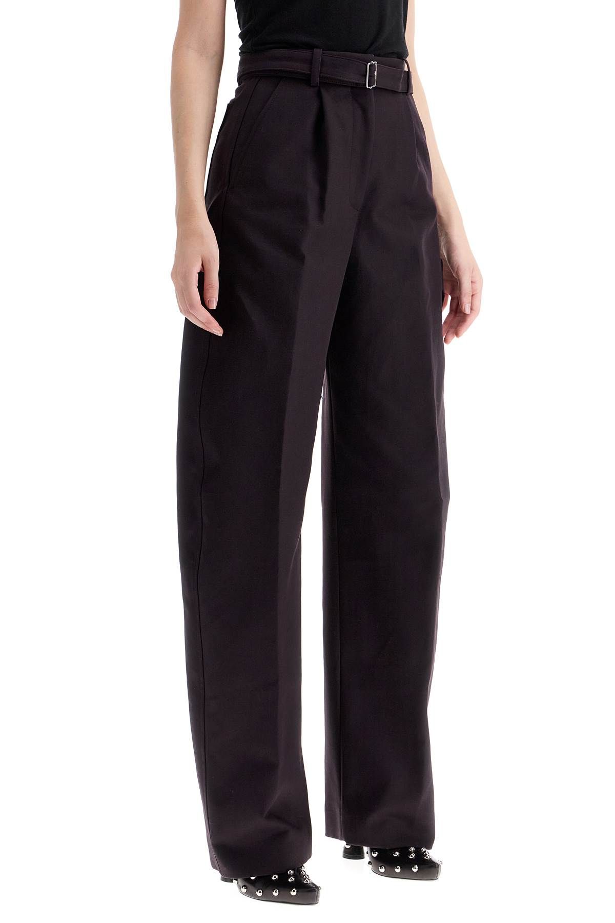 Shop Lanvin Balloon Canvas Pants For A In Purple