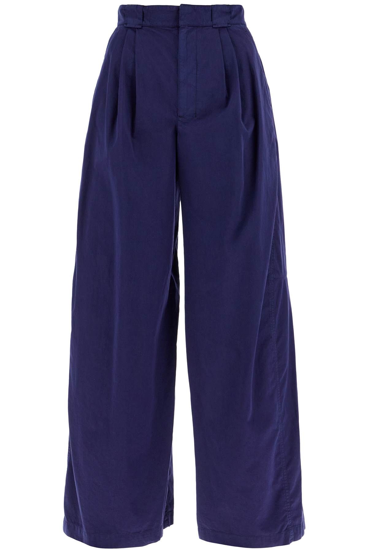 Shop Lemaire Lightweight Wide-leg Pants In Blue