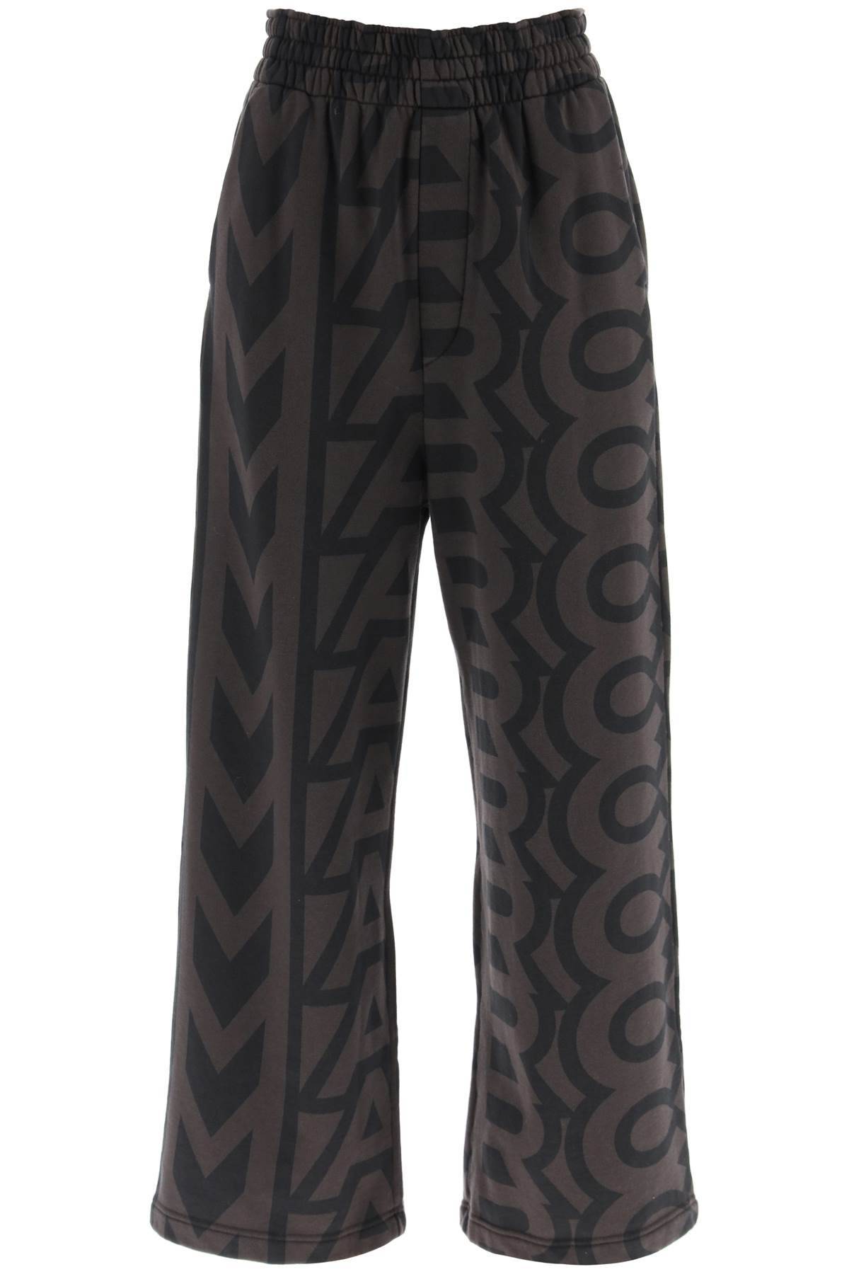 Shop Marc Jacobs 'the Monogram Oversize Sweatpants' In Brown,black