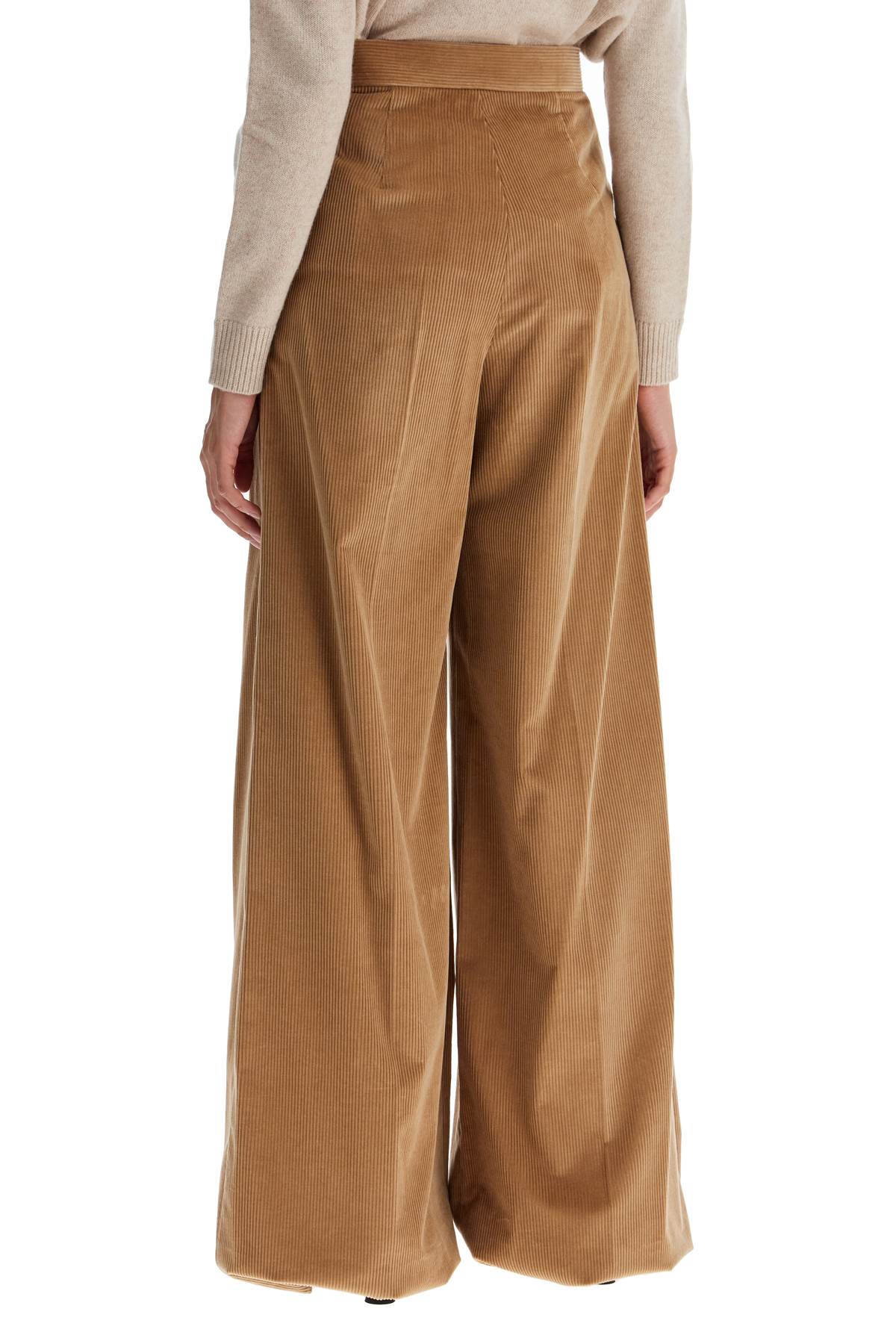 Shop Max Mara Corduroy Pants In 'g In Beige