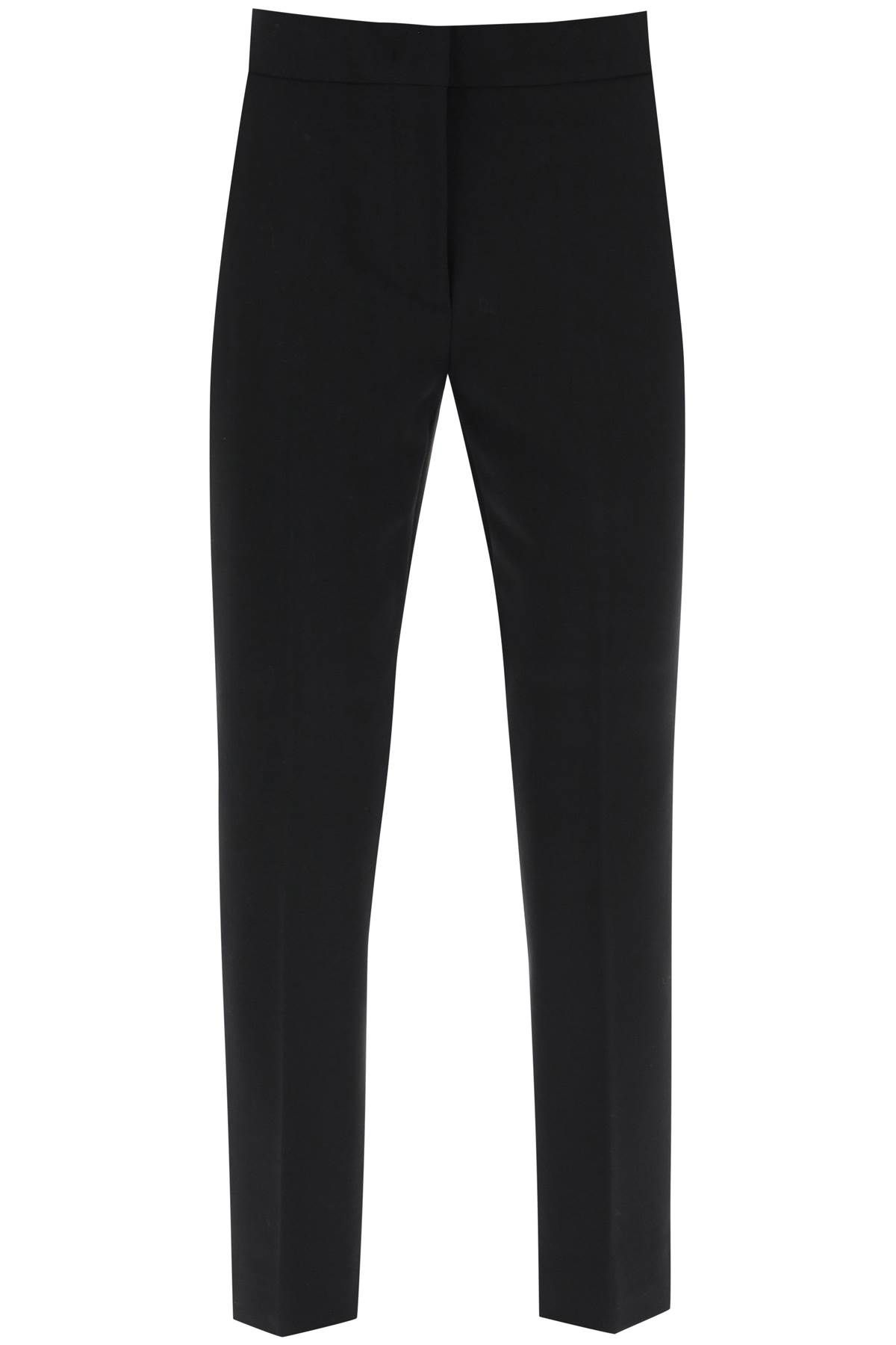 Shop Max Mara 'pegno' Cigarette Pants In Jersey In Black