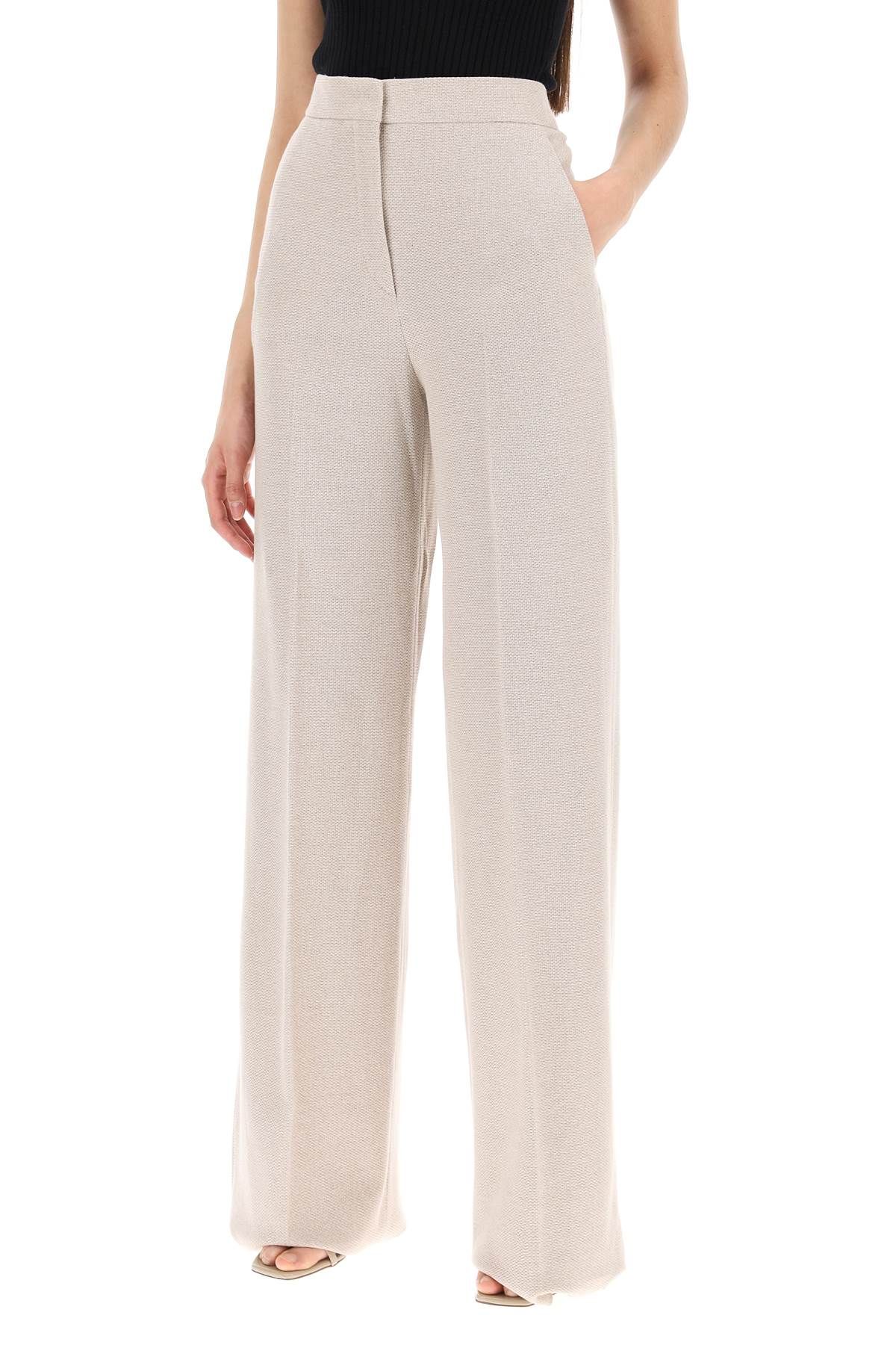 Shop Max Mara Yellow Cotton Jersey Pants For Men/women In Neutro