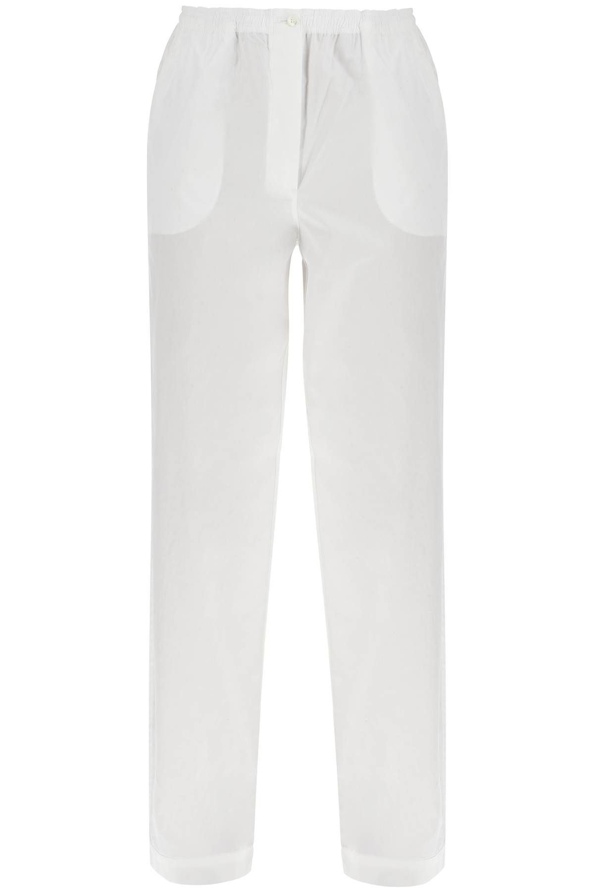 Miu Miu Poplin Pants For Men In White