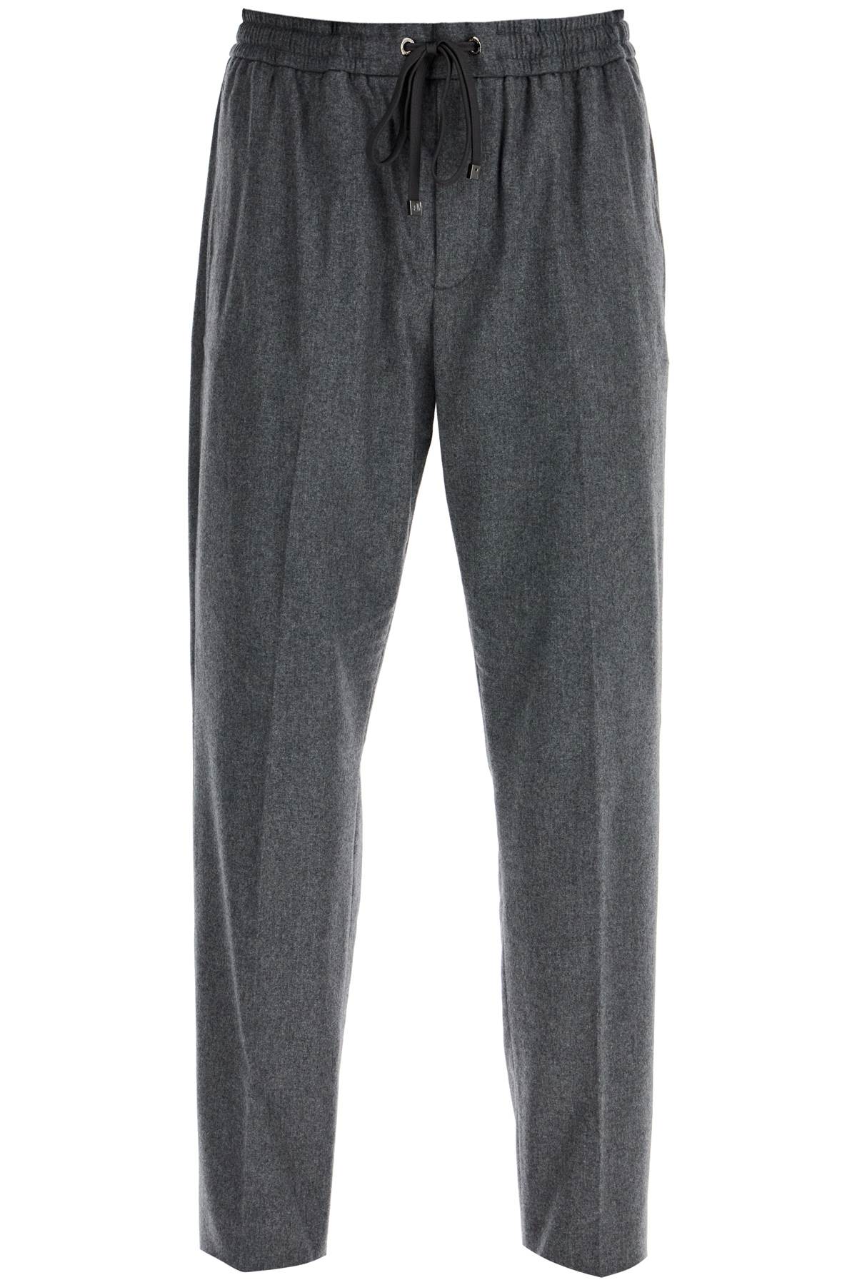 Shop Moncler Cashmere Blend Pants For Men In Grey