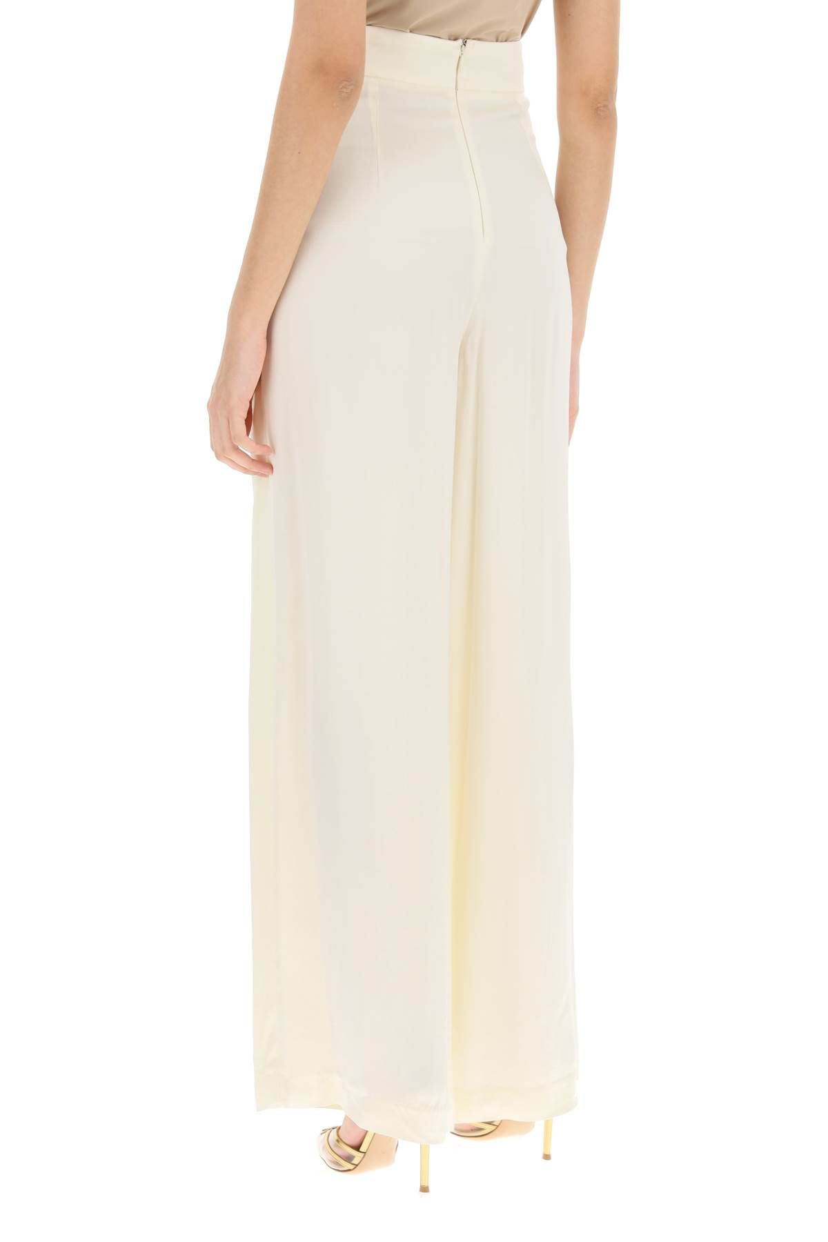 Shop Mvp Wardrobe 'belmont' Satin Pants In White