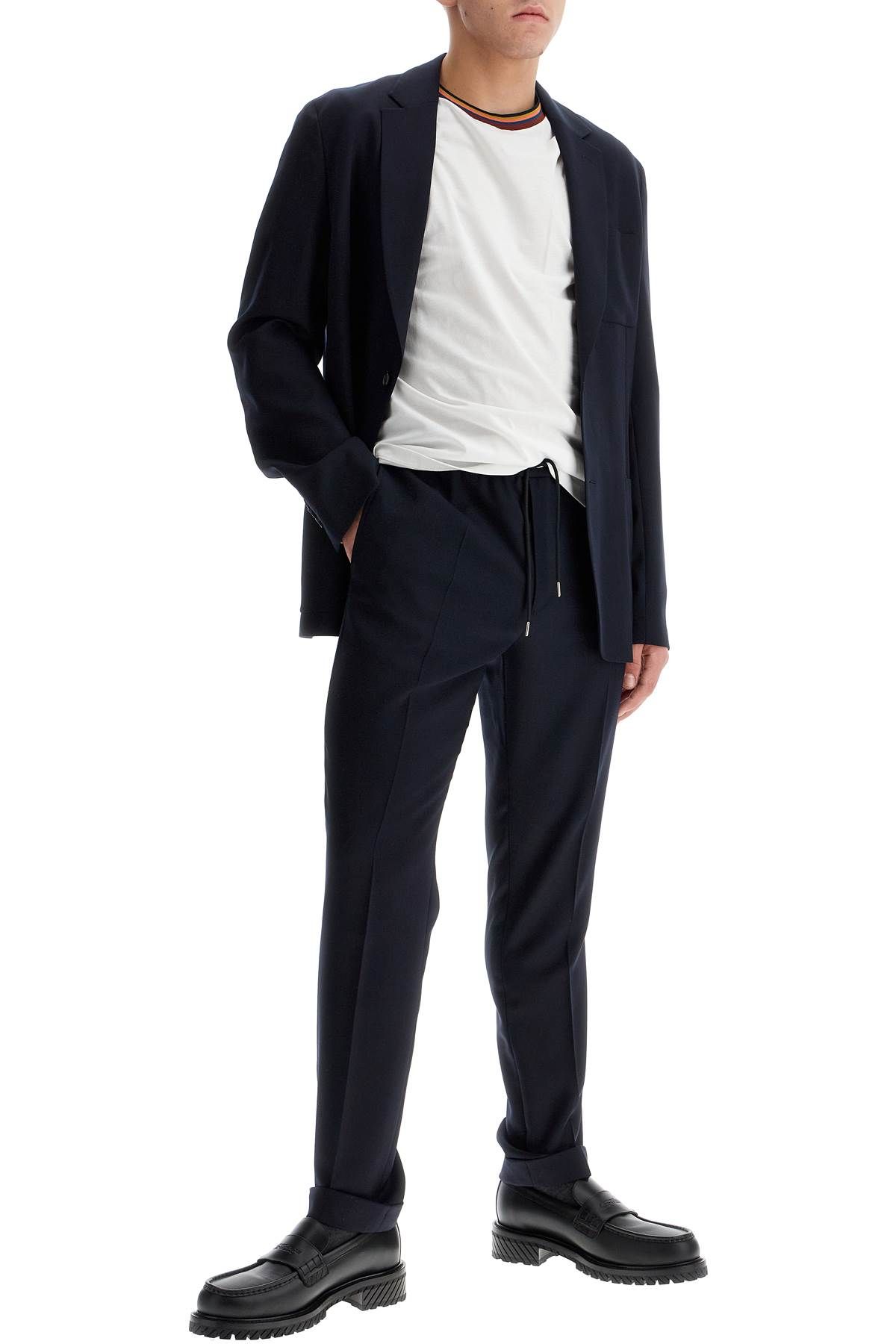 Shop Paul Smith Anti-wrinkle Pants With In Blue