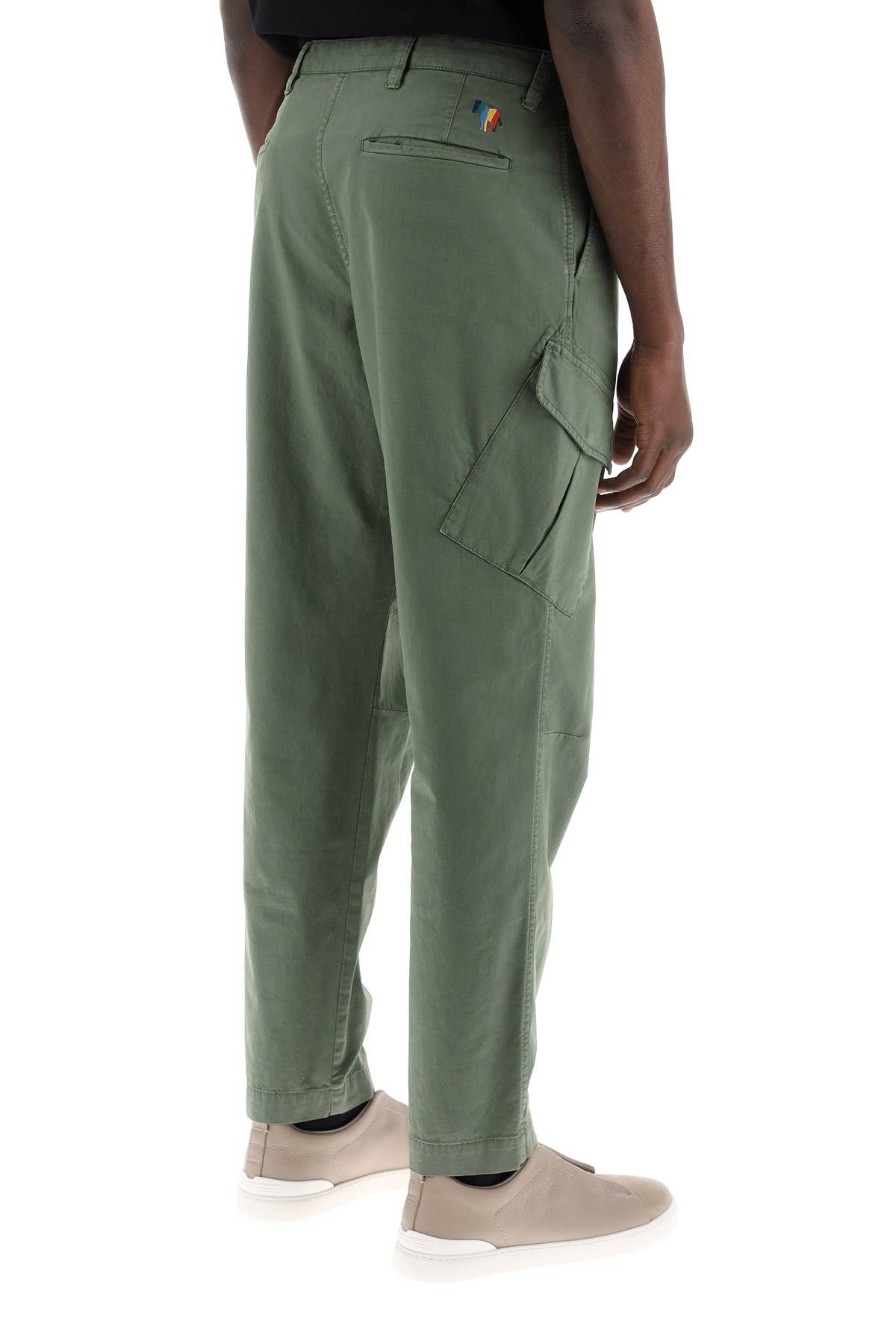 Shop Ps By Paul Smith Stretch Cotton Cargo Pants For Men/w In Green