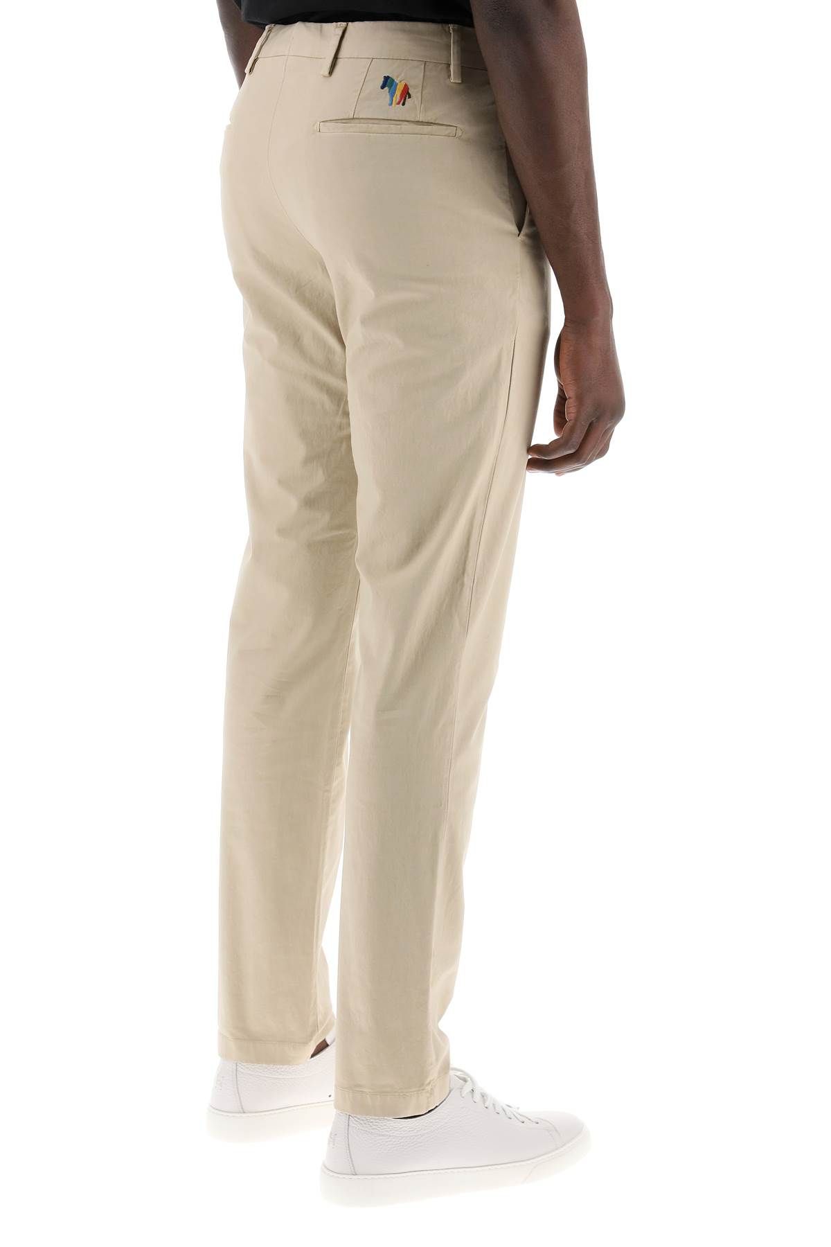 Shop Ps By Paul Smith Cotton Stretch Chino Pants For In Beige