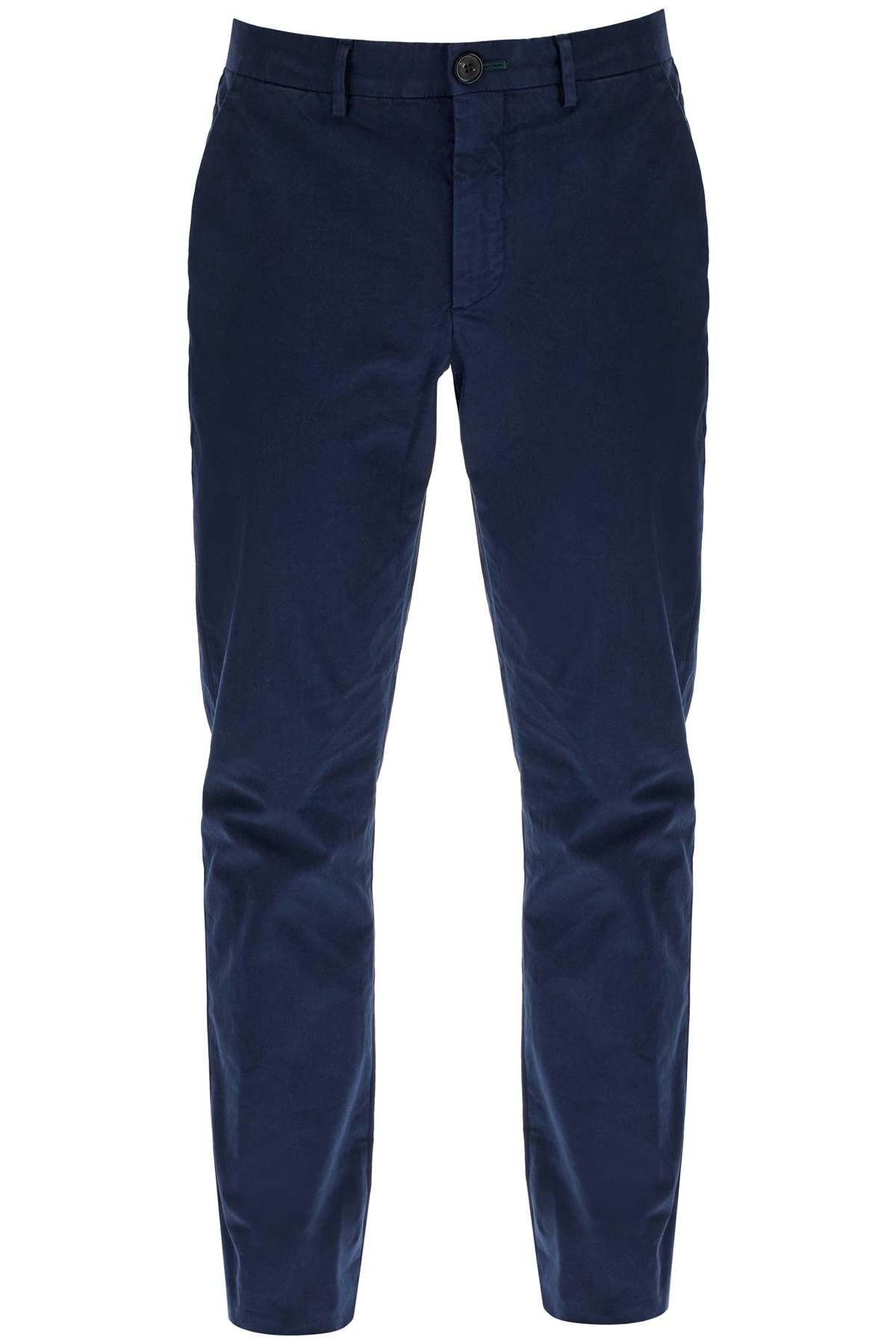 Shop Ps By Paul Smith Organic Cotton Chino Pants For In Blue