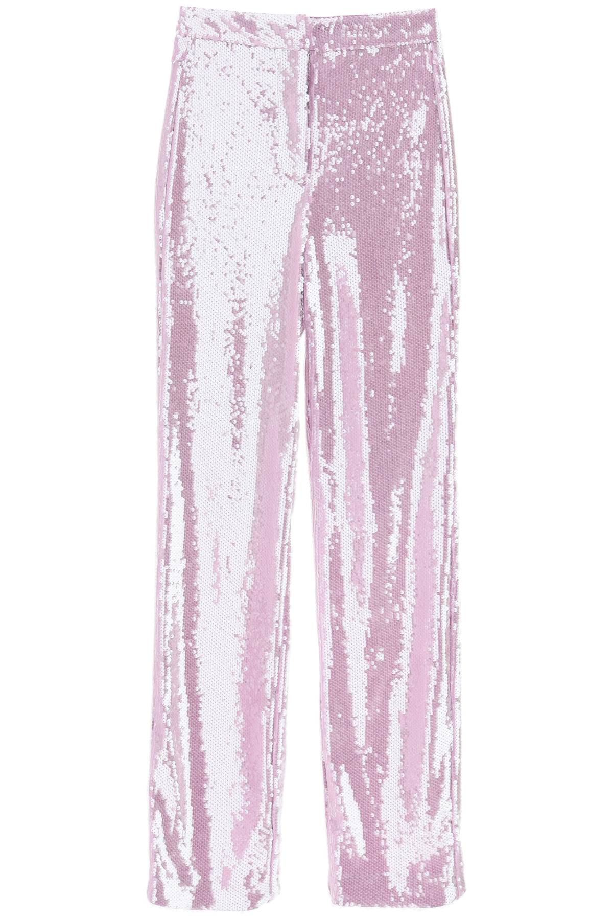 Shop Rotate Birger Christensen 'robyana' Sequined Pants In Purple