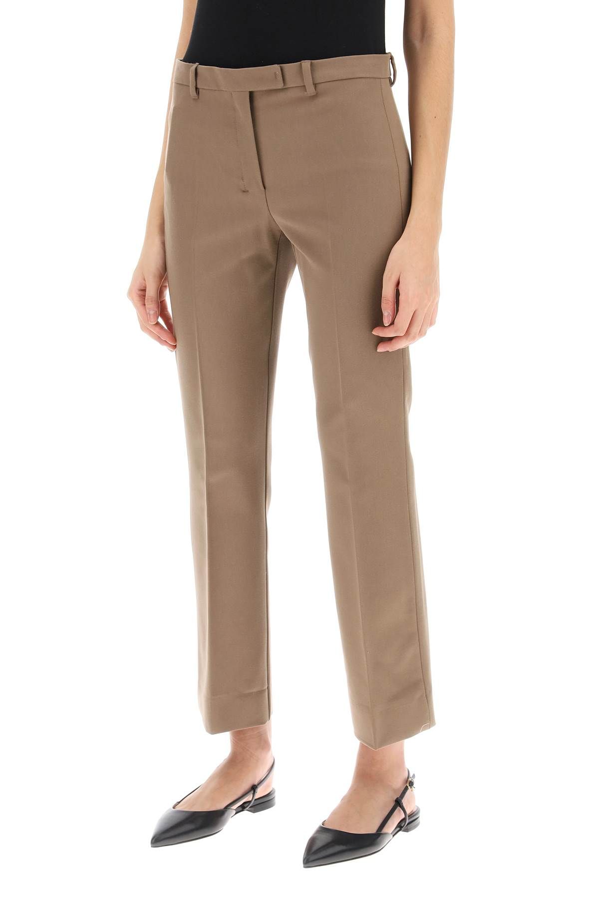 Shop 's Max Mara Fatina Cropped Flared Pants In Brown