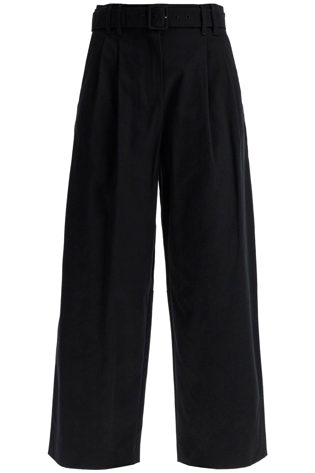 Shop 's Max Mara Wide Gabardine Trousers With In Black