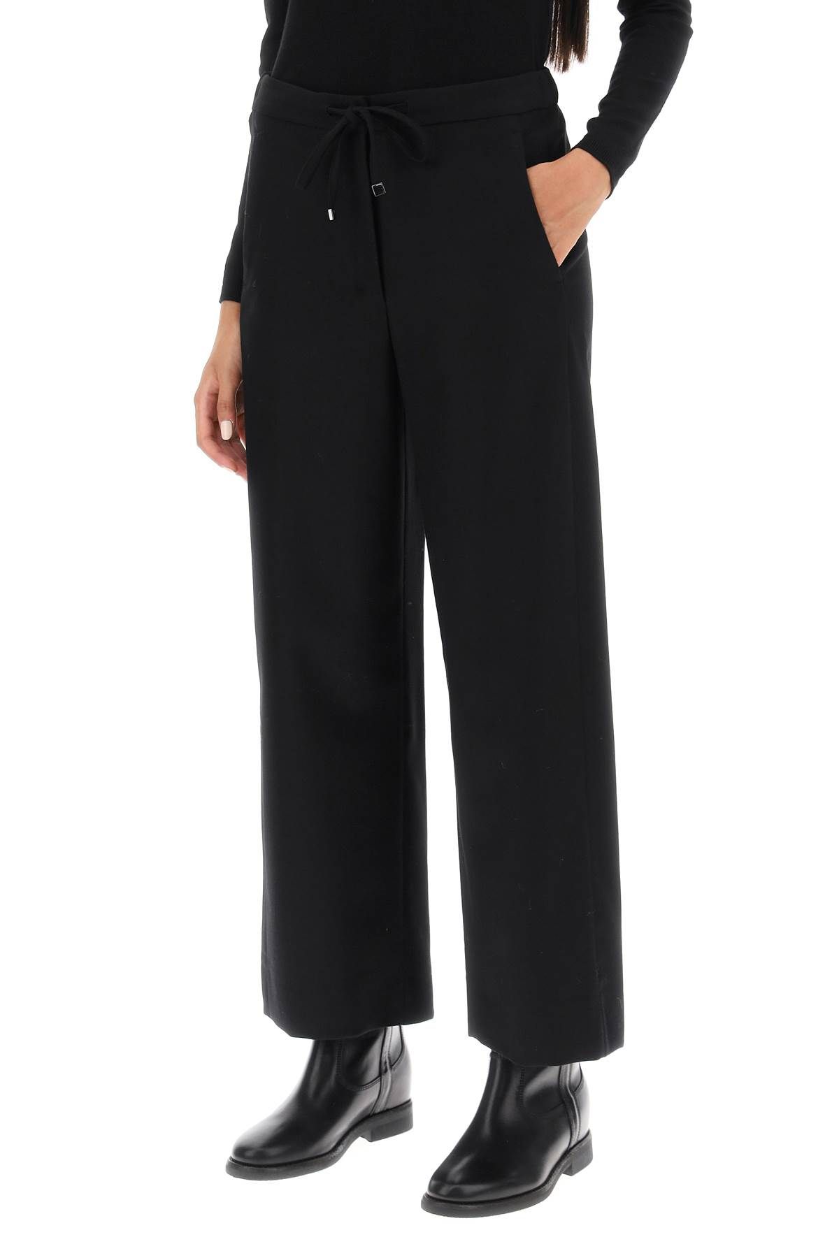 Shop 's Max Mara 'floria' Cropped Pants In Black