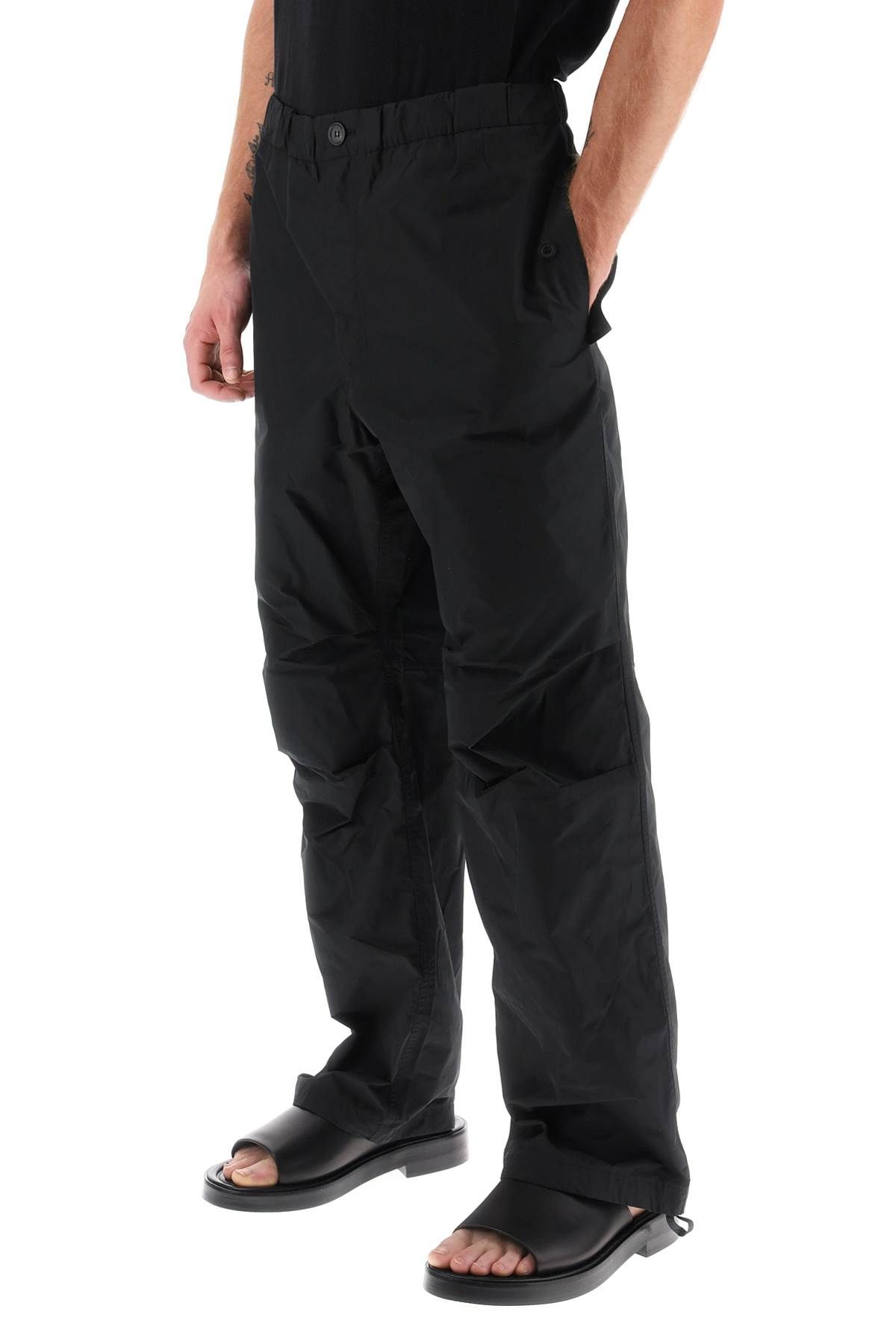 Shop Ferragamo Technical Cargo Pants In Black