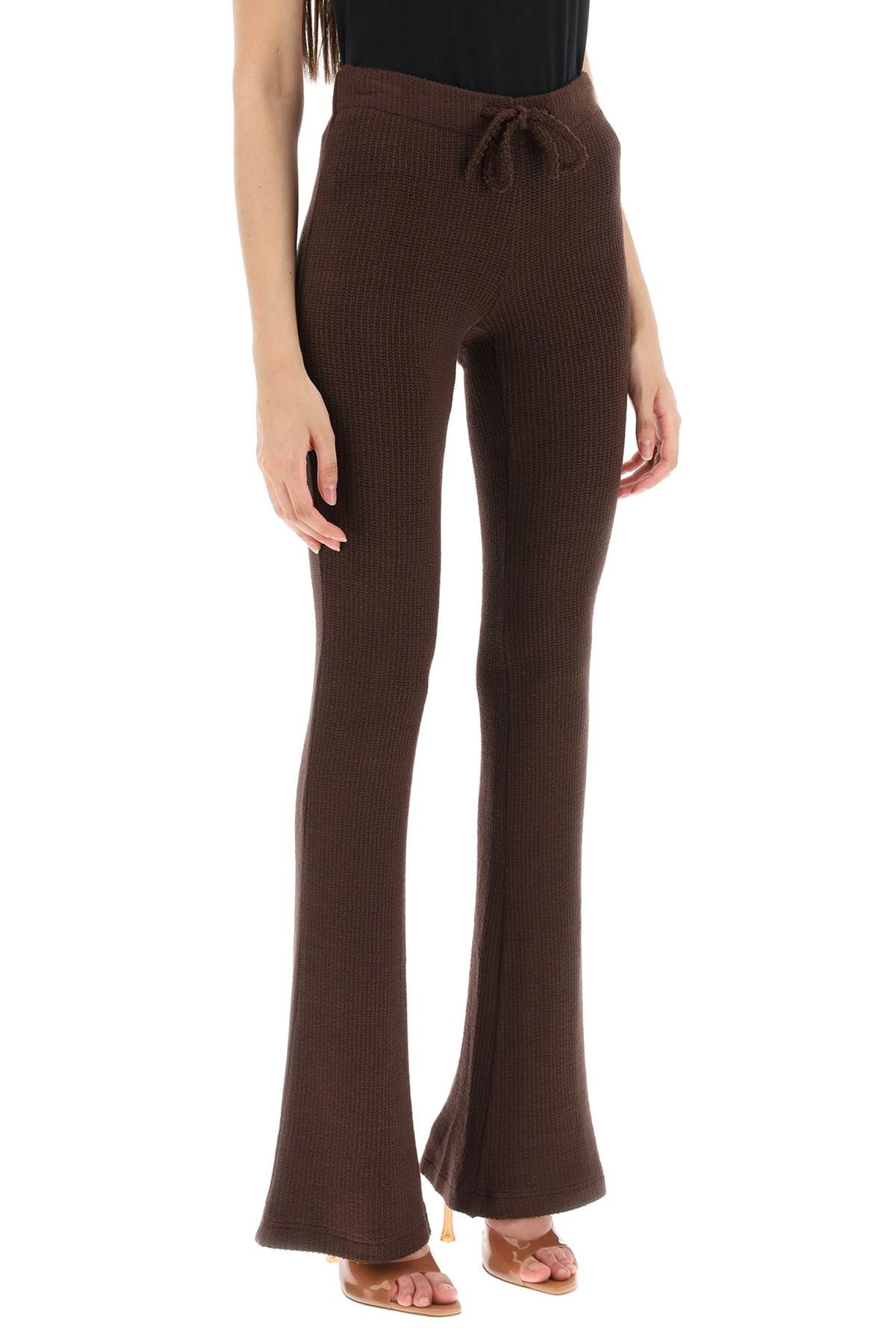 Shop Siedres 'flo' Knitted Pants In Brown