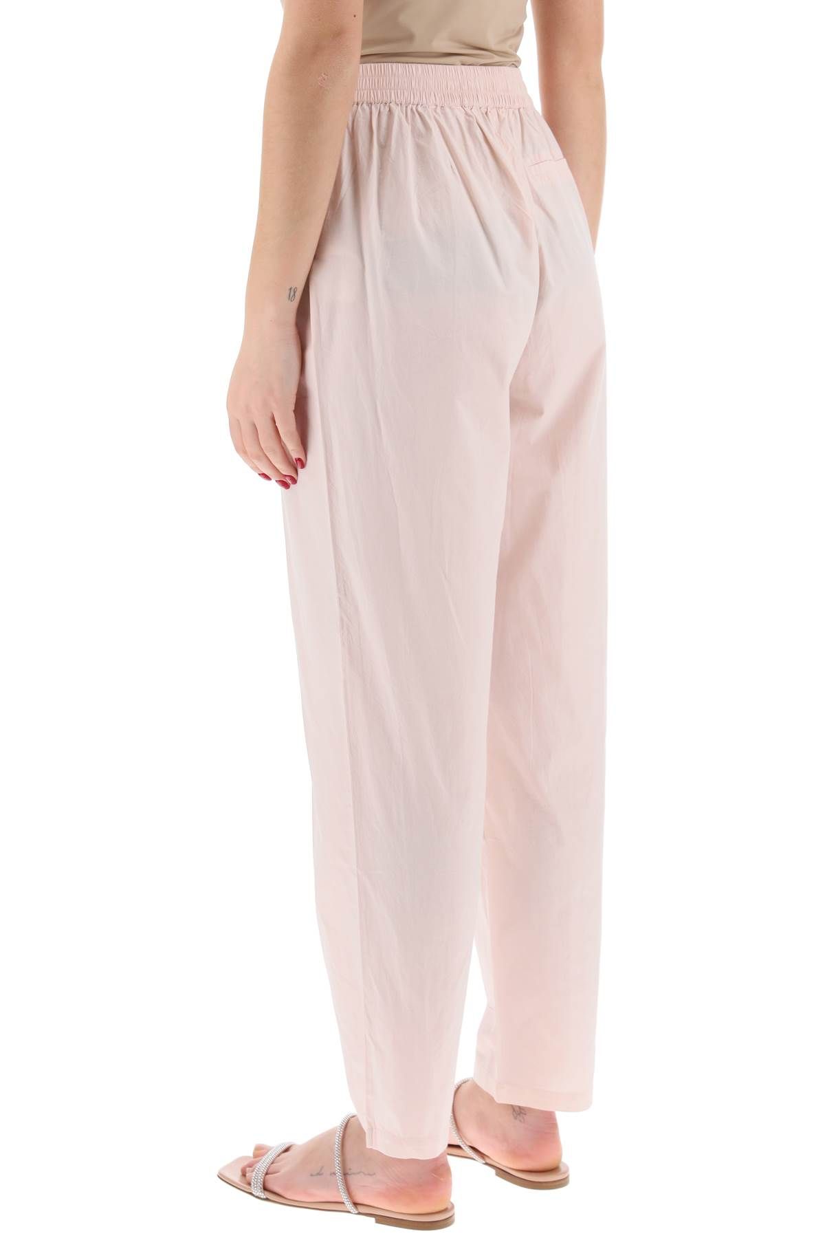 Shop Skall Studio Organic Cotton Edgar Pants In Italian In Pink