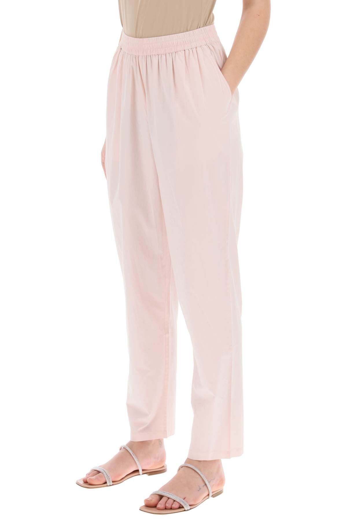 Shop Skall Studio Organic Cotton Edgar Pants In Italian In Pink