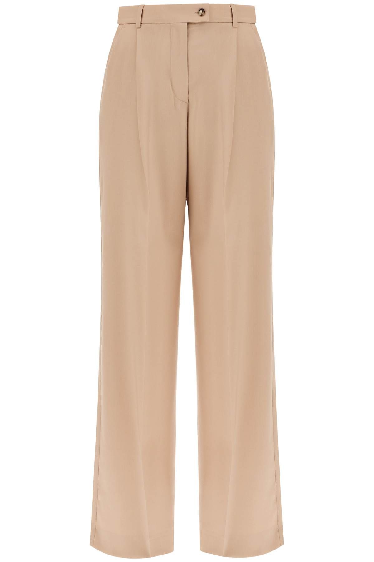 Shop Sportmax Stretch Wool Over Pants For Men/w In Beige