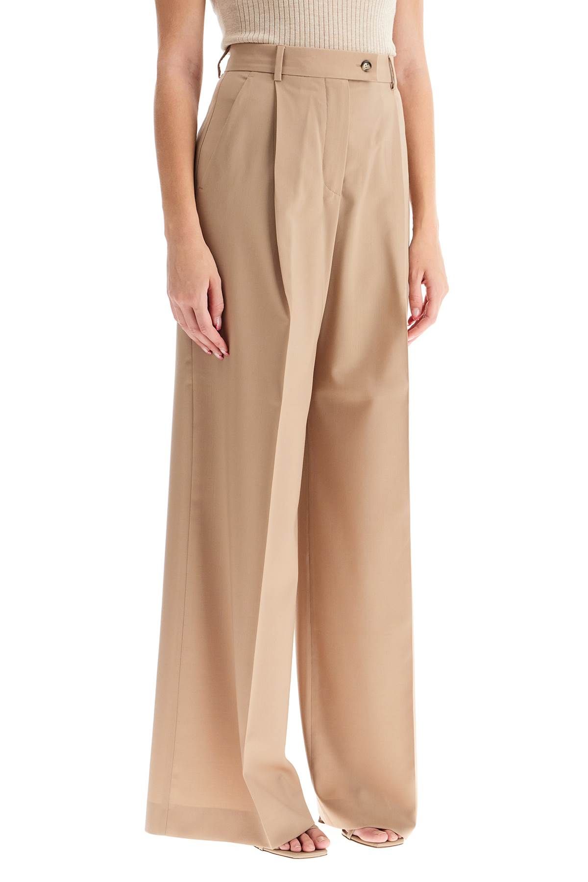 Shop Sportmax Stretch Wool Over Pants For Men/w In Beige