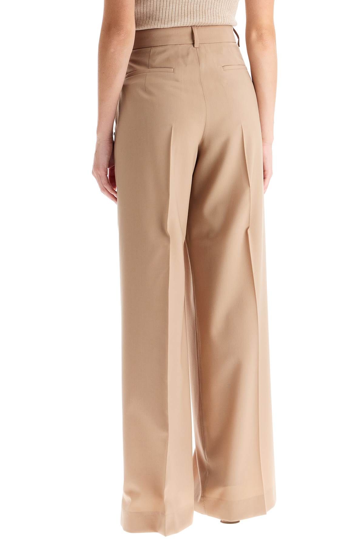 Shop Sportmax Stretch Wool Over Pants For Men/w In Beige