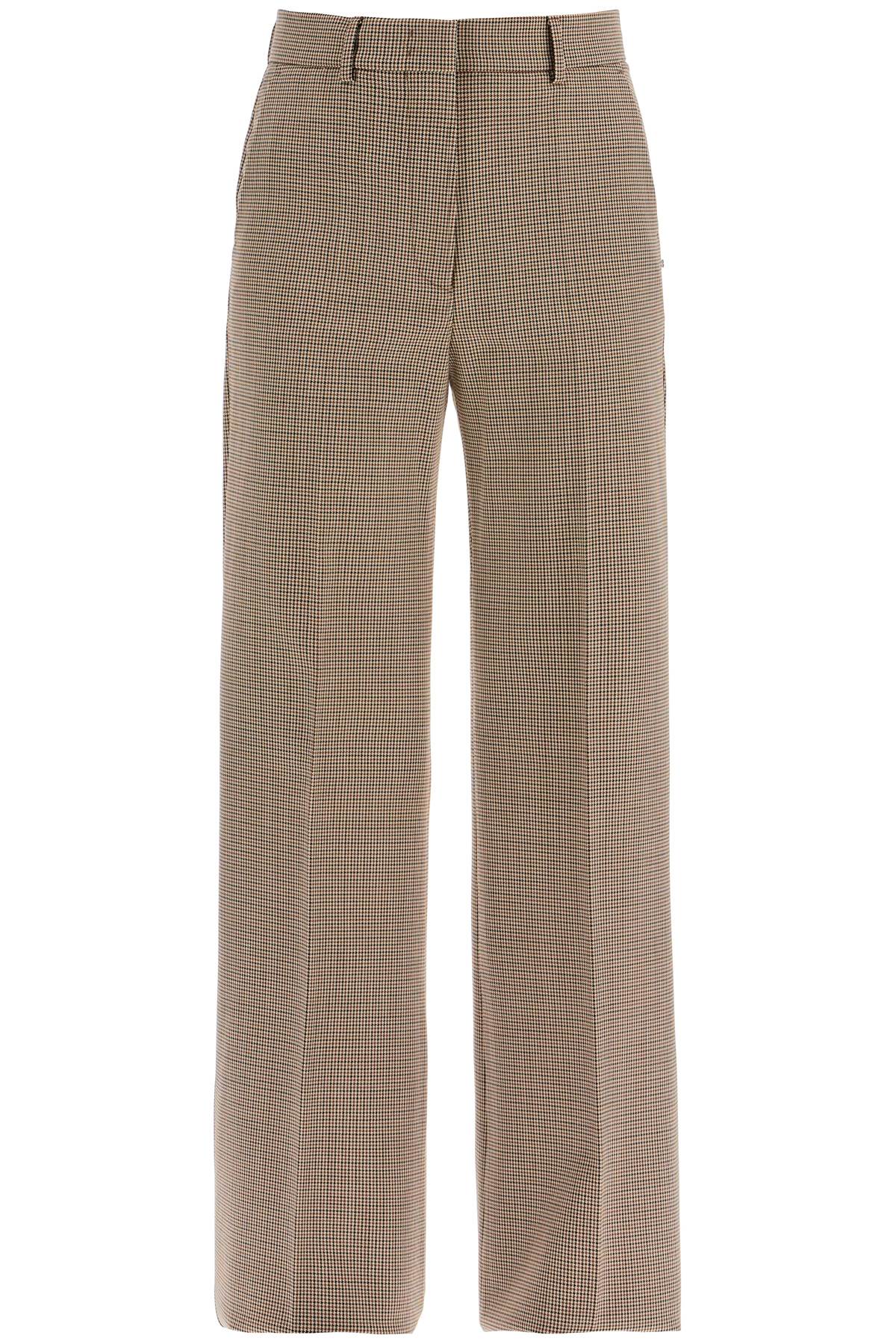 Shop Sportmax 'teso' Flared Pants In Pied De In Beige