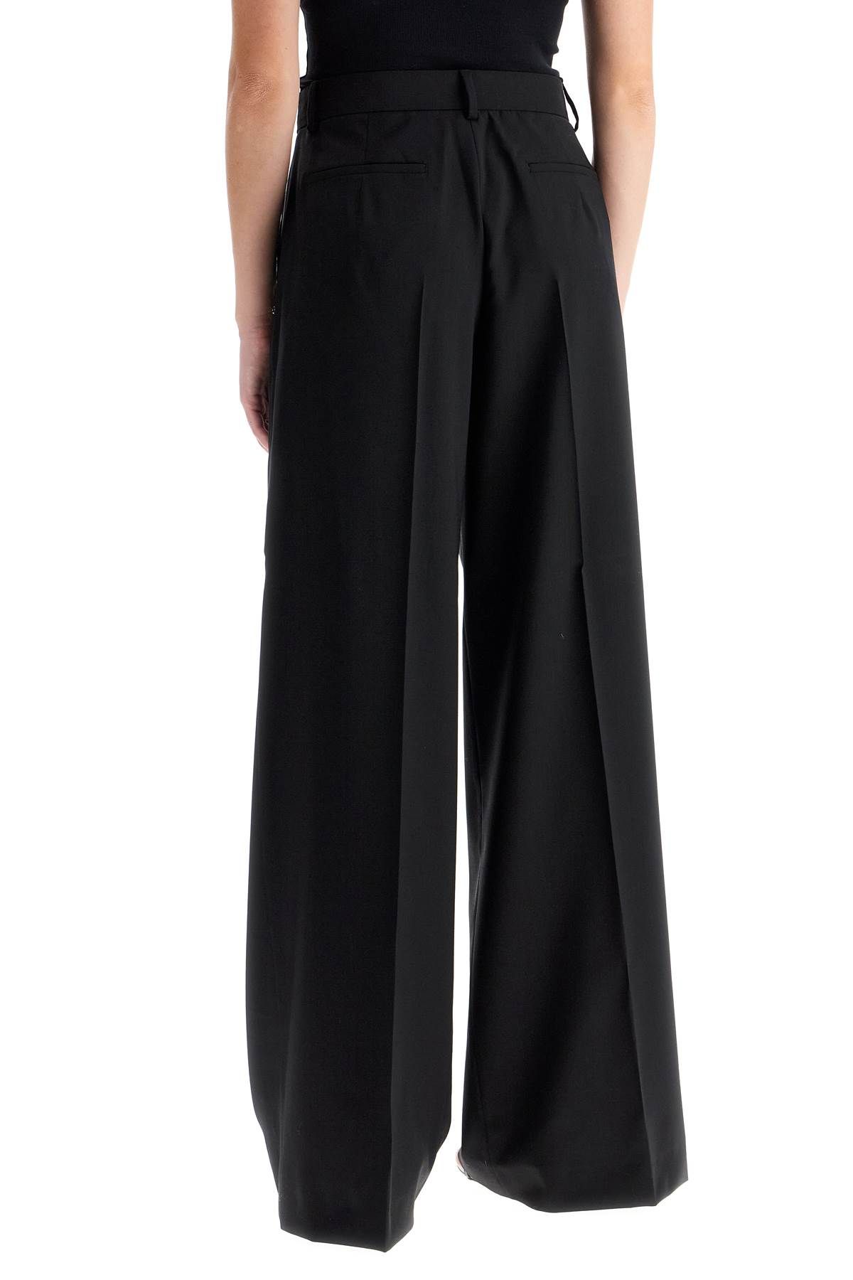 Shop Sportmax Stretch Wool Sailing Pants In Black