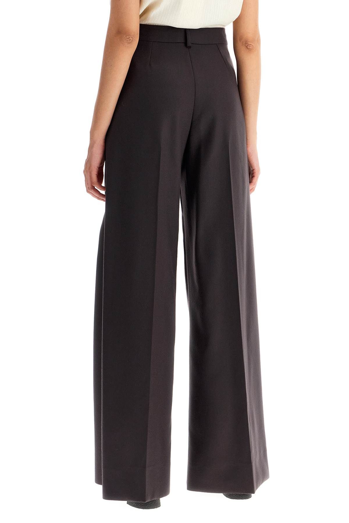 Shop Stella Mccartney Flannel Flared Pants For In Brown