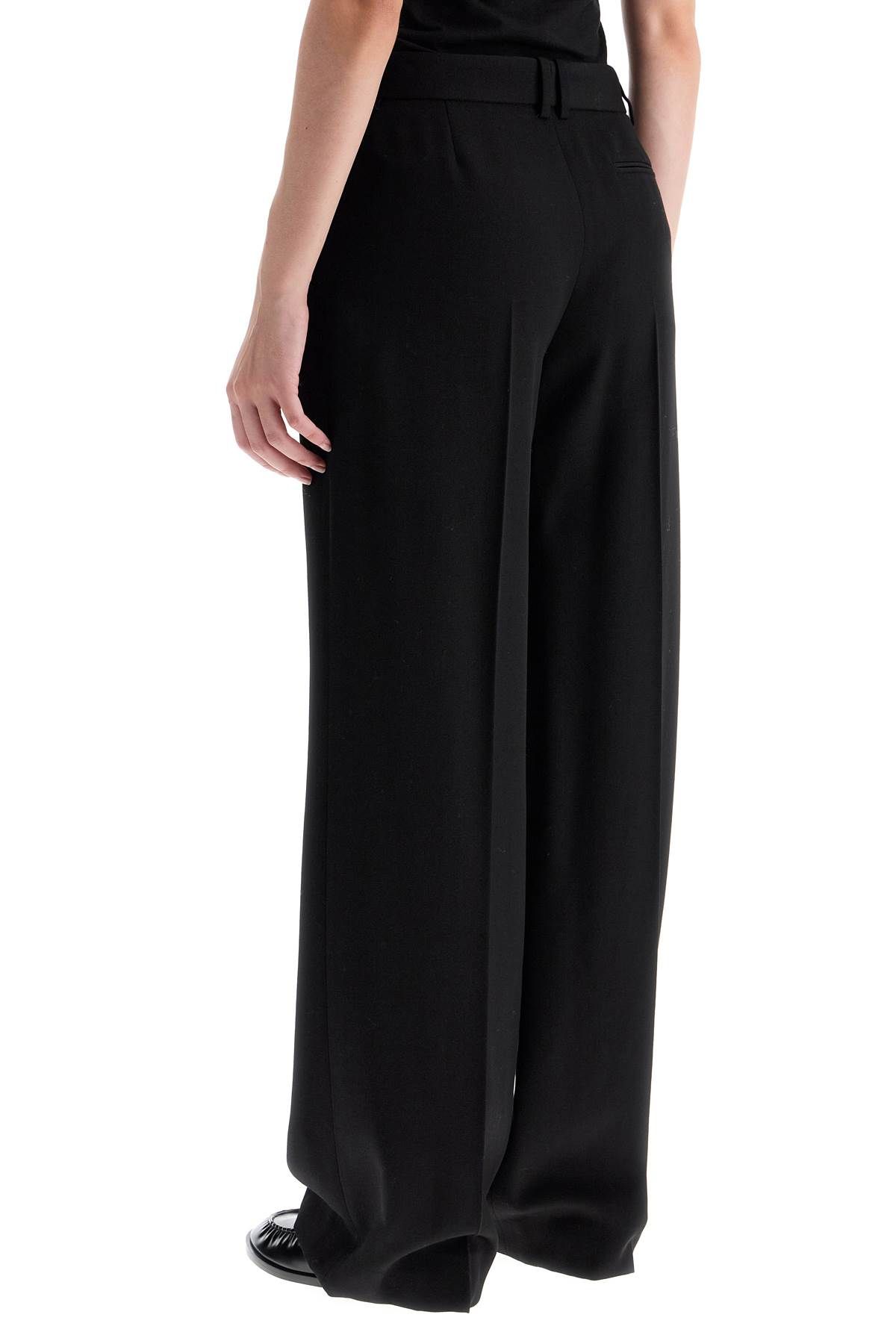 Shop The Row Encore Wide-leg Tailored Trousers In Black