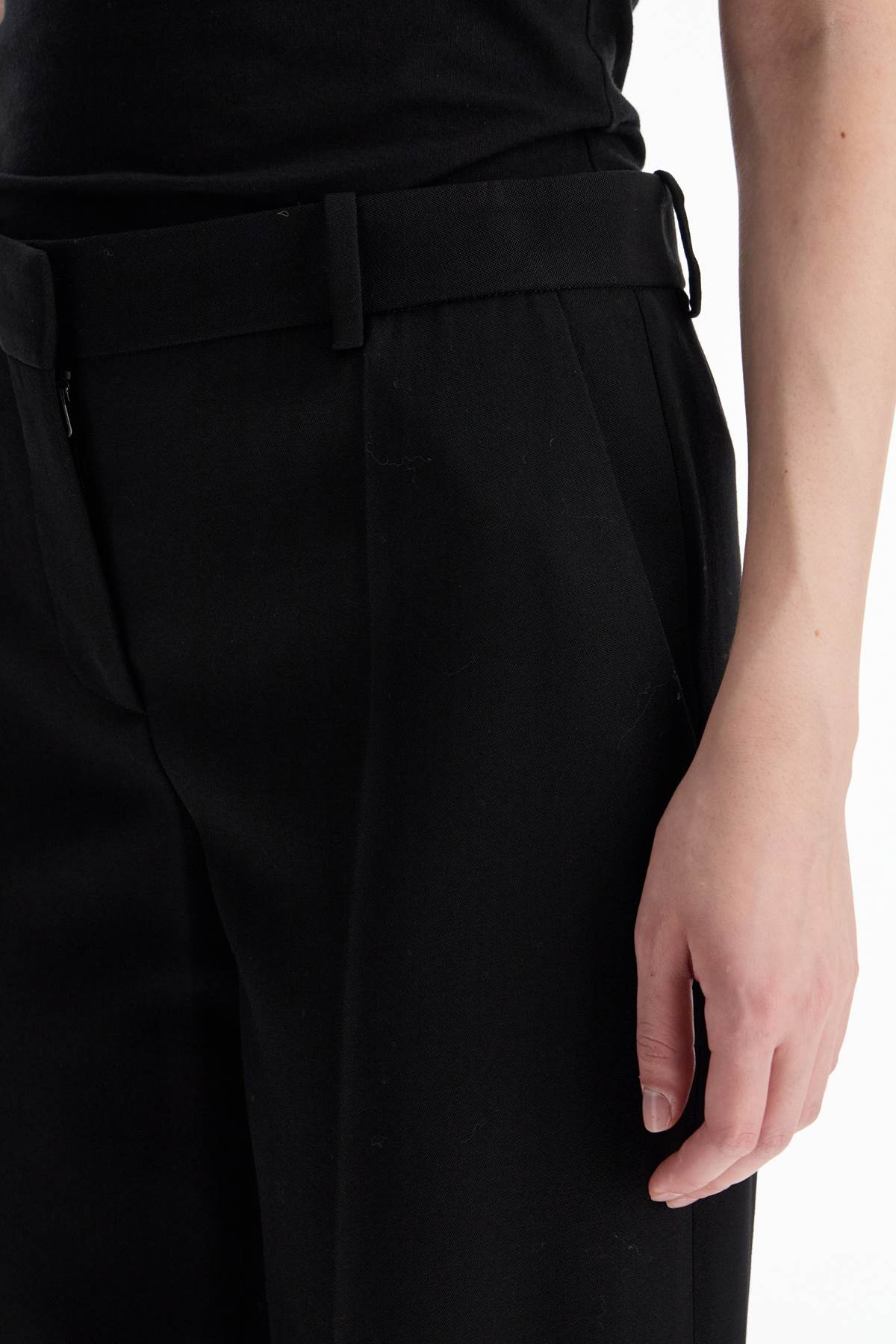 Shop The Row Encore Wide-leg Tailored Trousers In Black