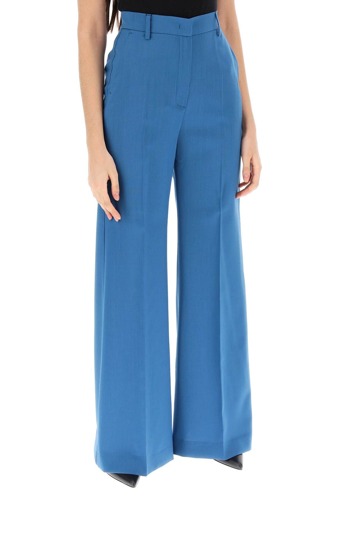 Shop Weekend Max Mara Sonale Flared Trousers In Blue