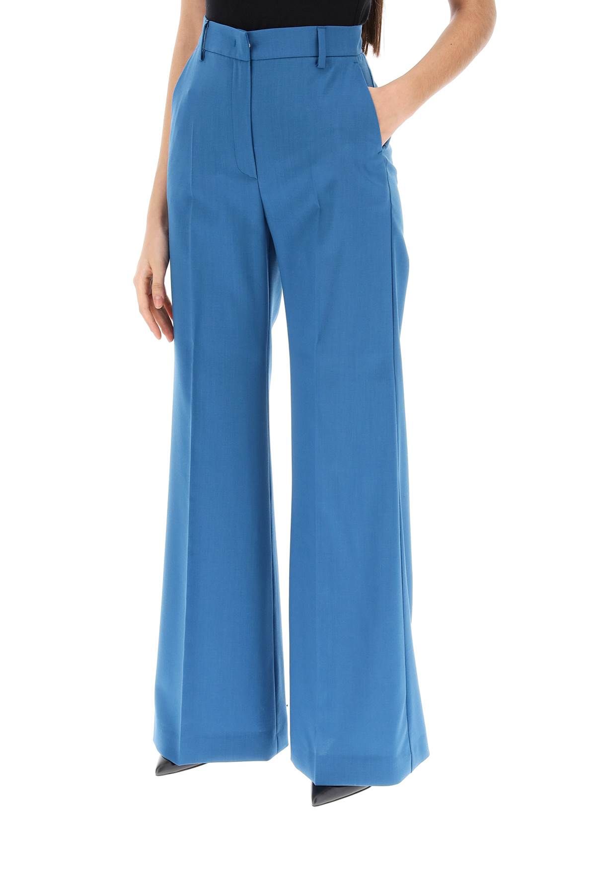 Shop Weekend Max Mara Sonale Flared Trousers In Blue