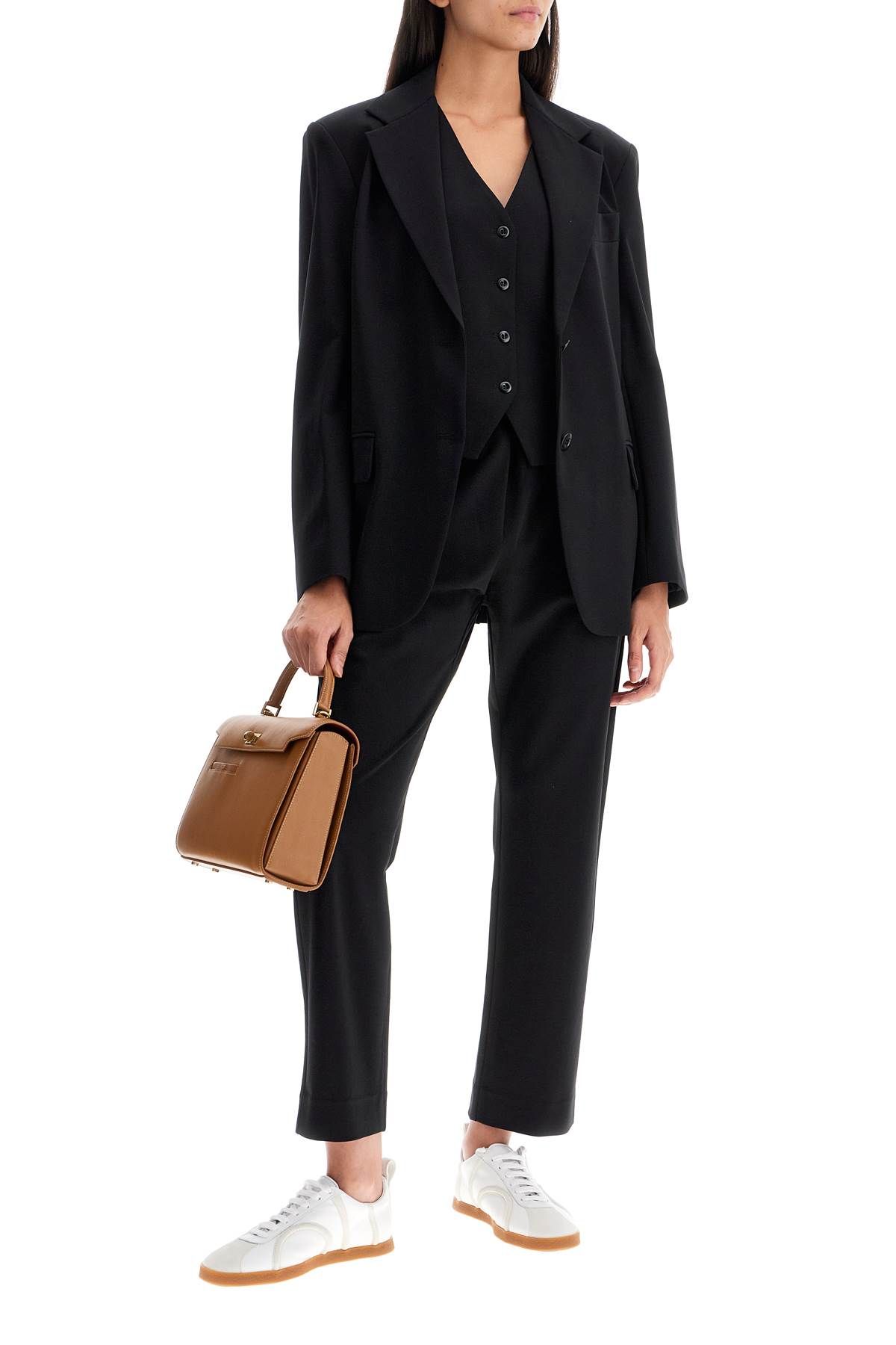 Shop Weekend Max Mara 'jersey Milano Pants For In Black