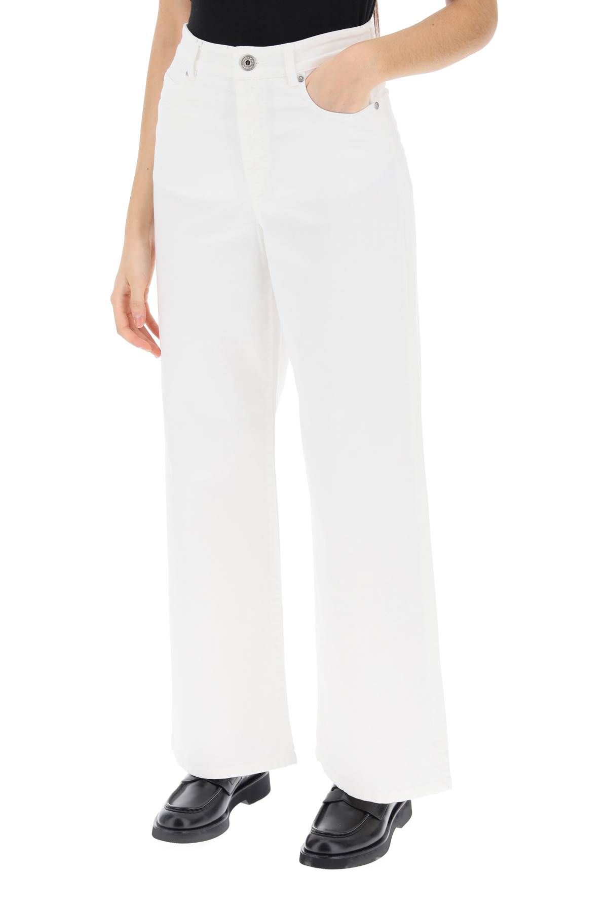 Shop Weekend Max Mara Cropped Cotton Pants For Women In White