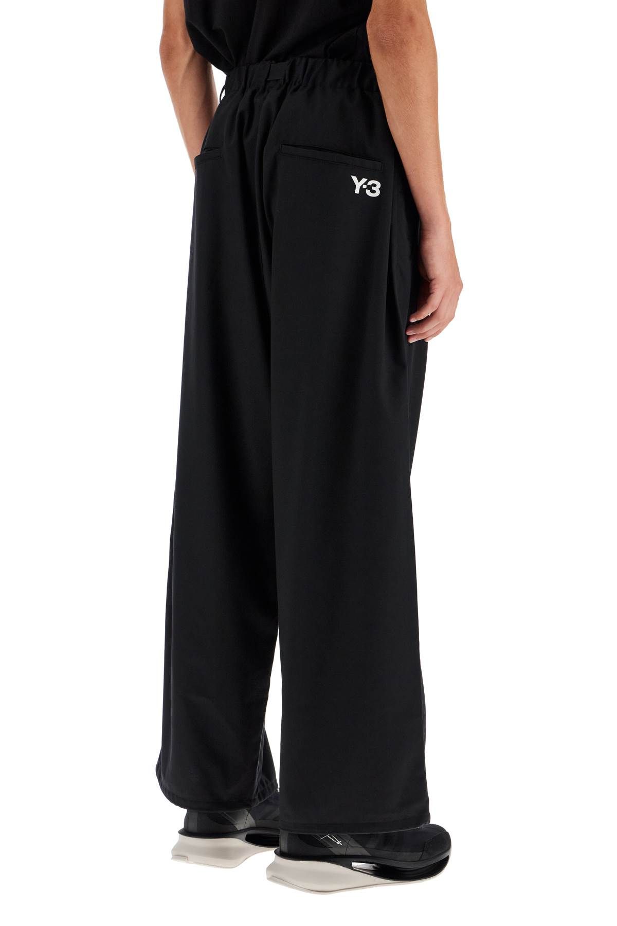 Shop Y-3 Baggy Twill 3- In Black