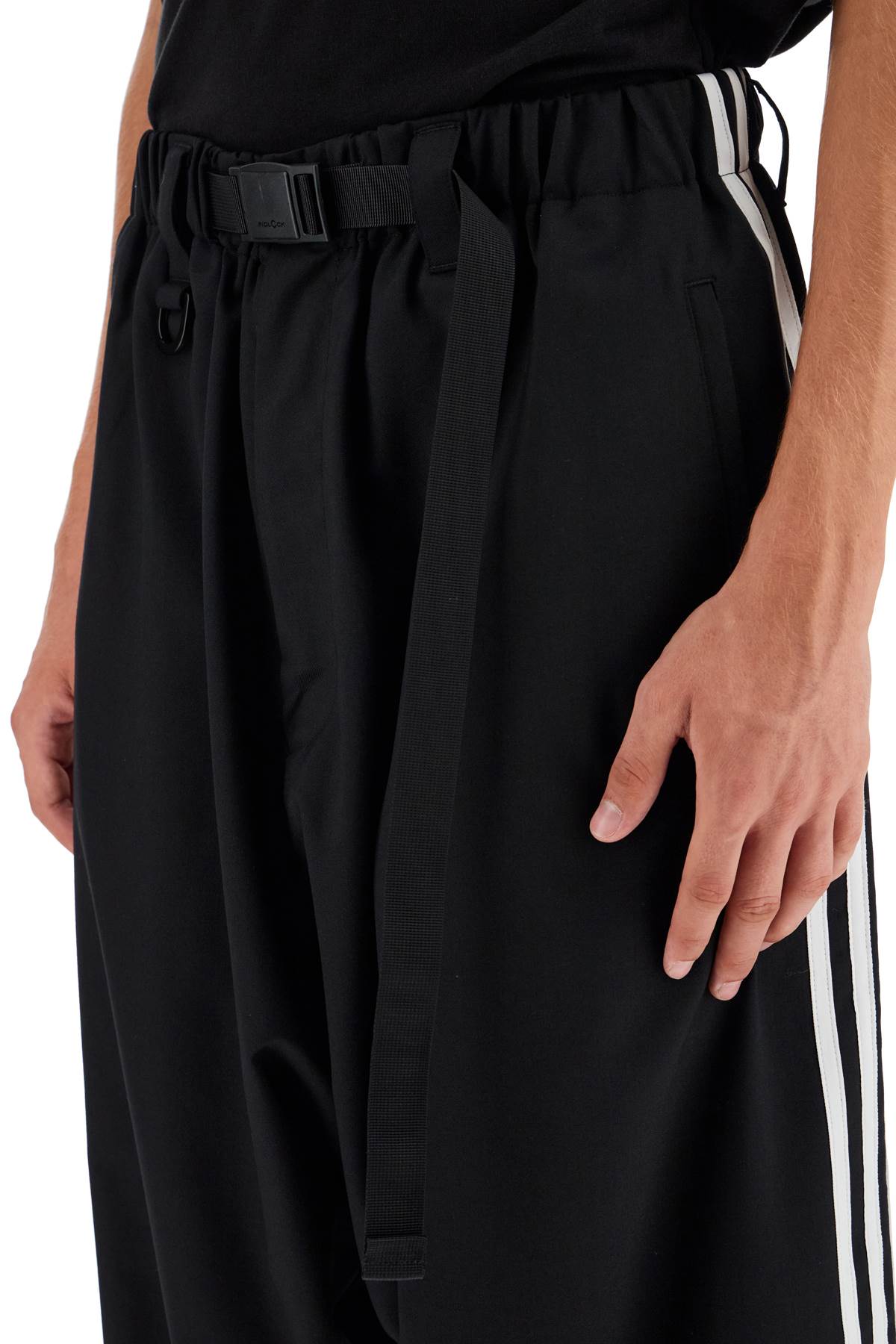 Shop Y-3 Baggy Twill 3- In Black