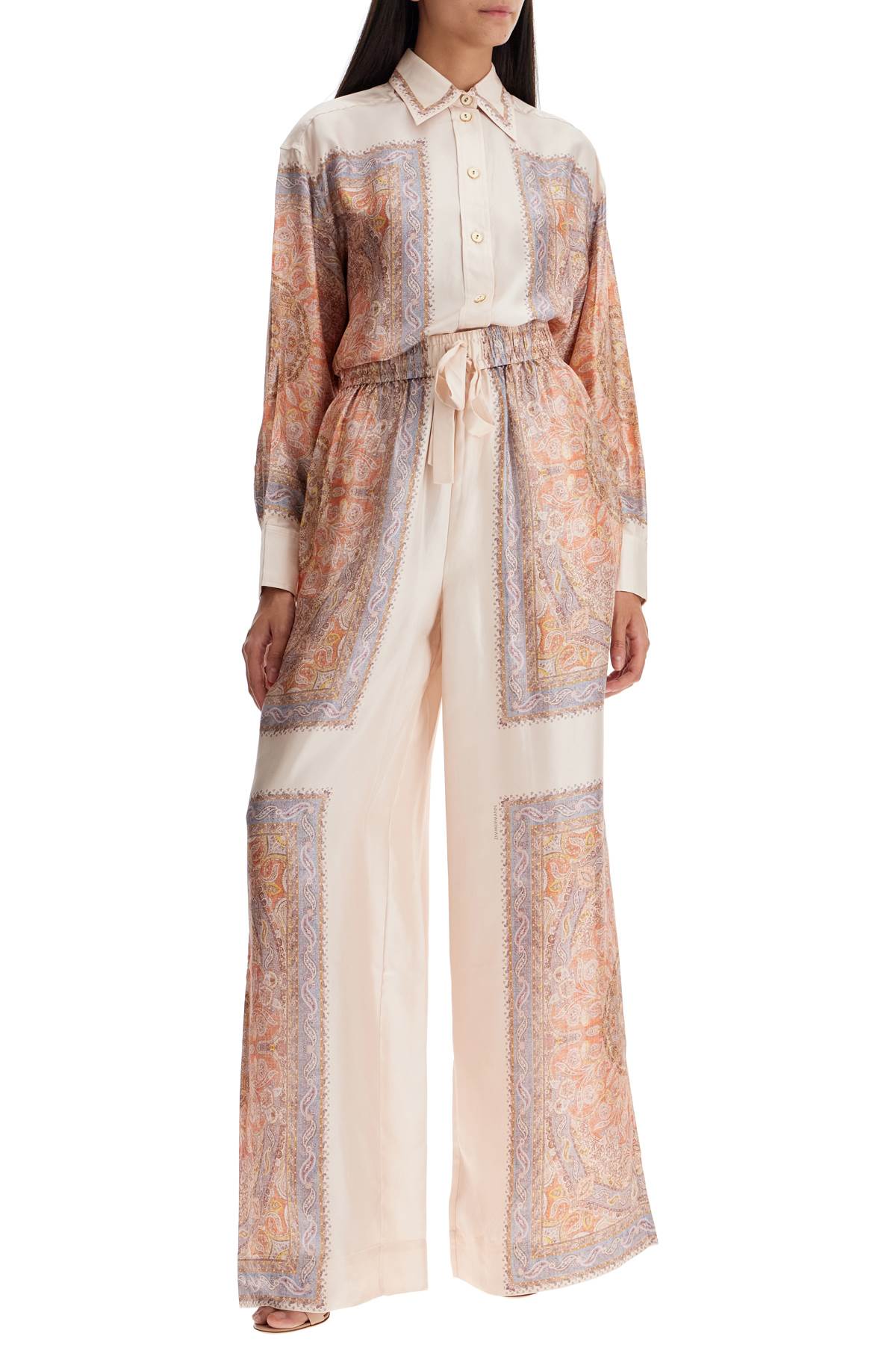 Shop Zimmermann Of Silk Pants In Seven Words. In Neutro