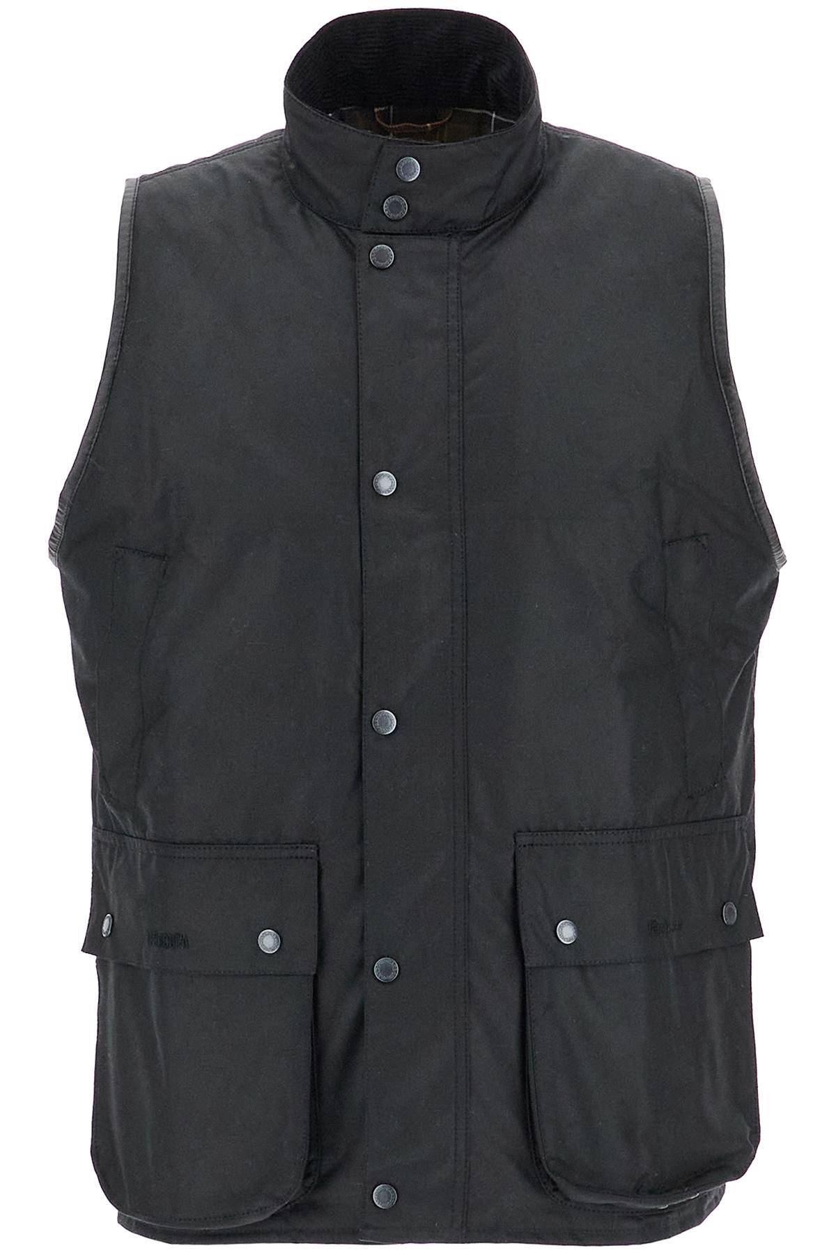 Shop Barbour X Baracuta Waxed Cotton Vest For Men In Black