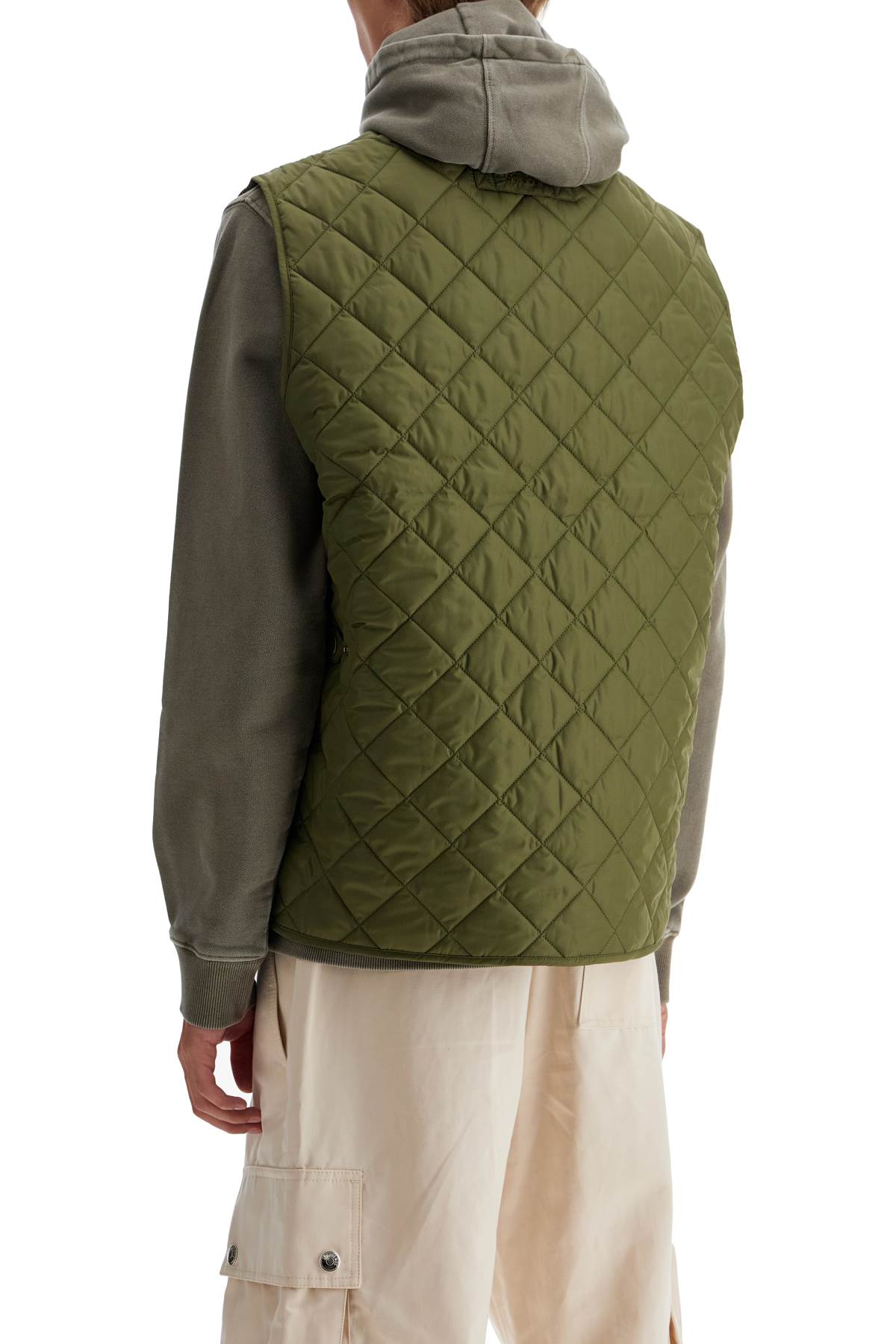 Shop Barbour Lowerdale Quilted Vest In Green