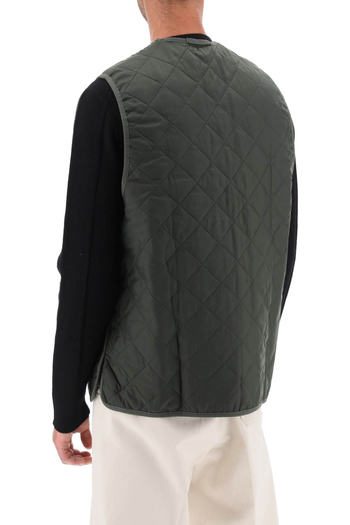 Shop Barbour Quilted Vest In Green