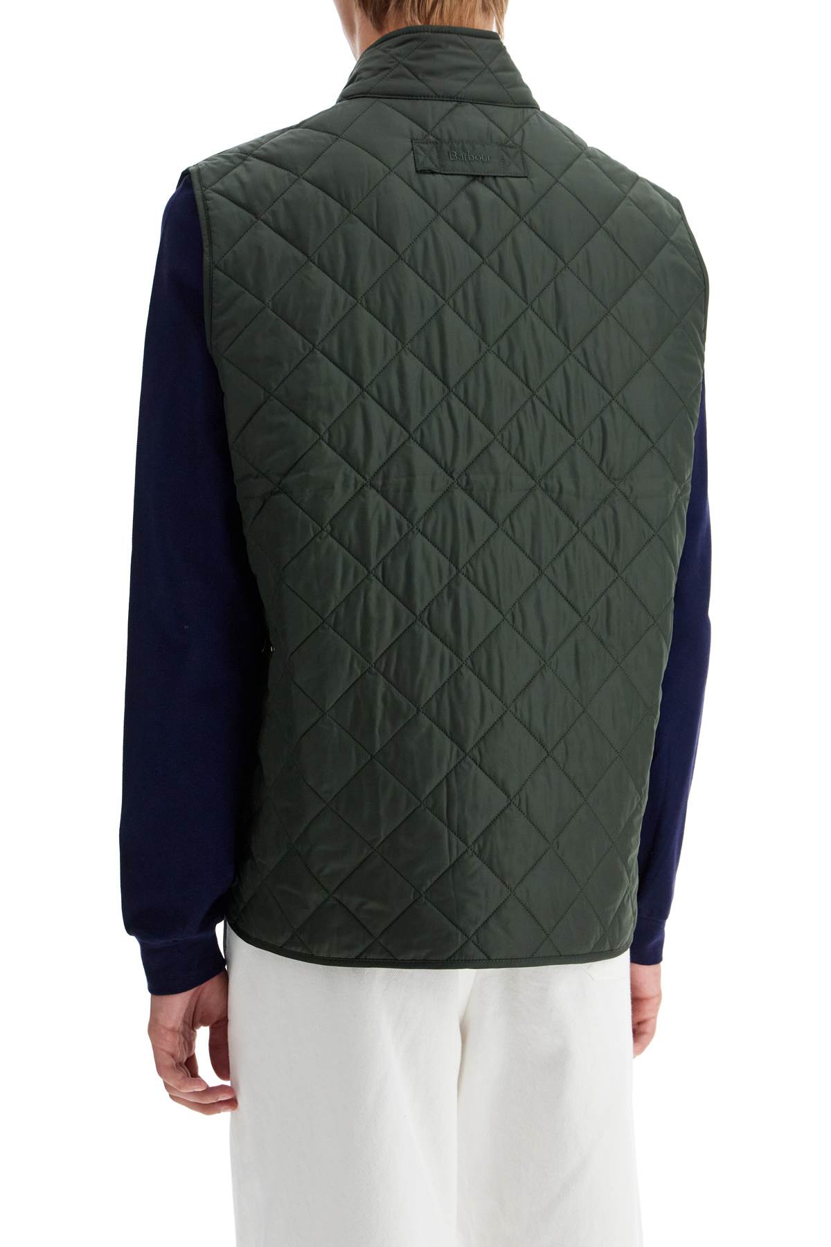 Shop Barbour Lowerdale Quilted Vest In Green