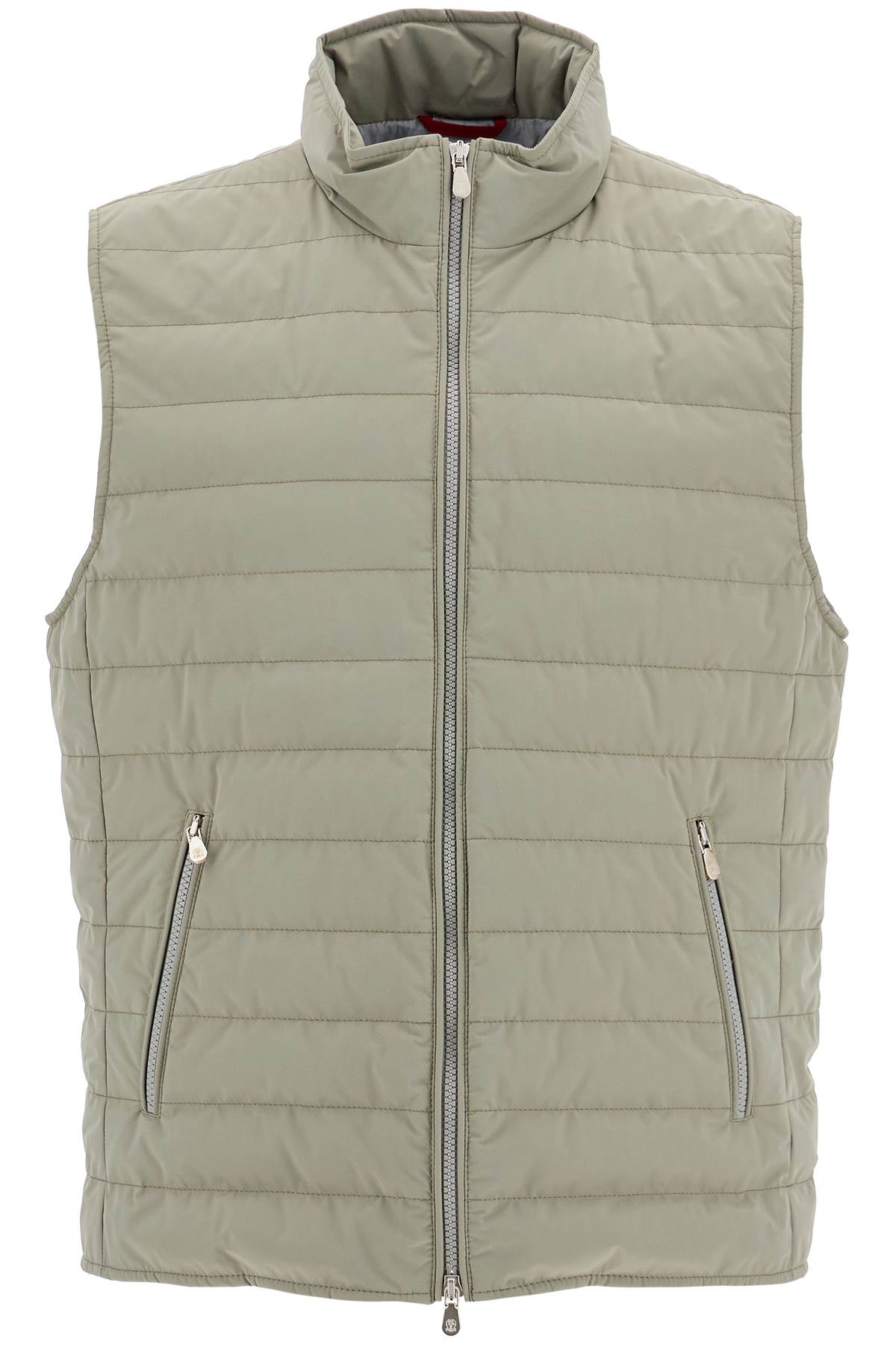 Shop Brunello Cucinelli Lightweight Sleeveless P In Khaki