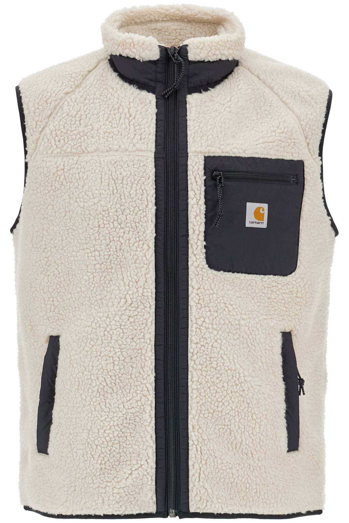 Shop Carhartt Prentis Liner Vest In Sherpa Fleece In White