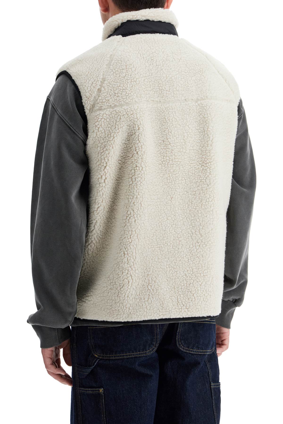 Shop Carhartt Prentis Liner Vest In Sherpa Fleece In White