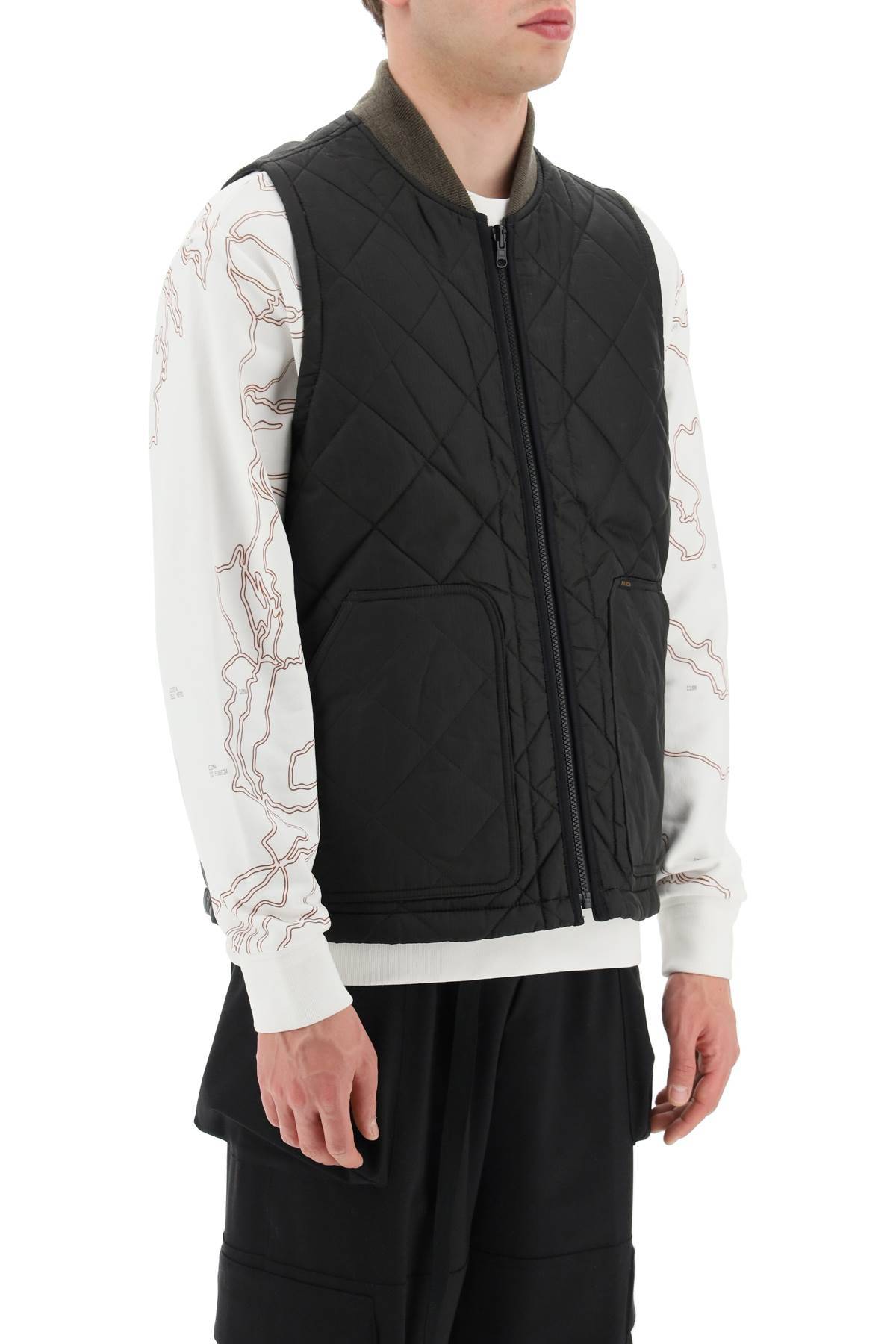Shop Filson 'eagle Plains' Reversible Vest In Black,grey