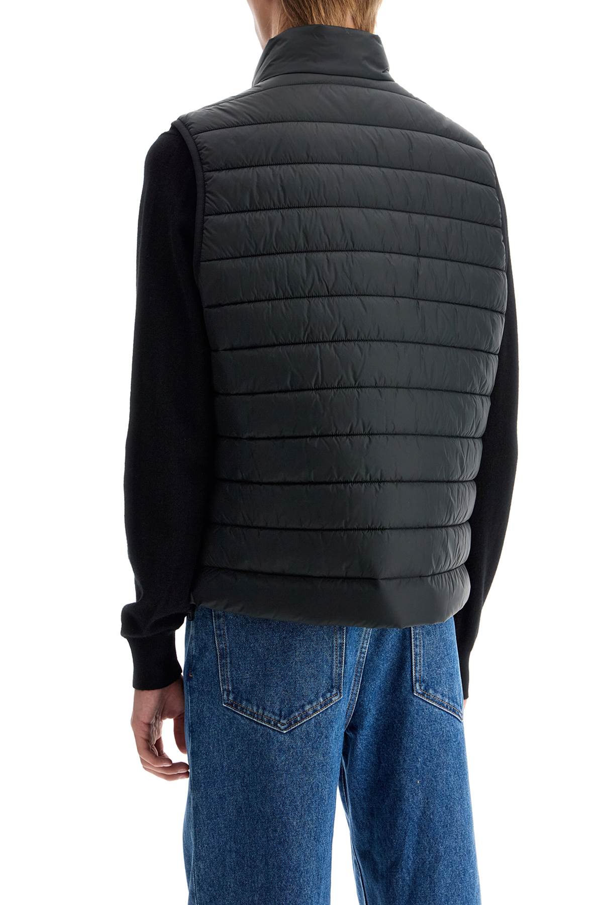 Shop Hugo Padded Brentino Vest In Black