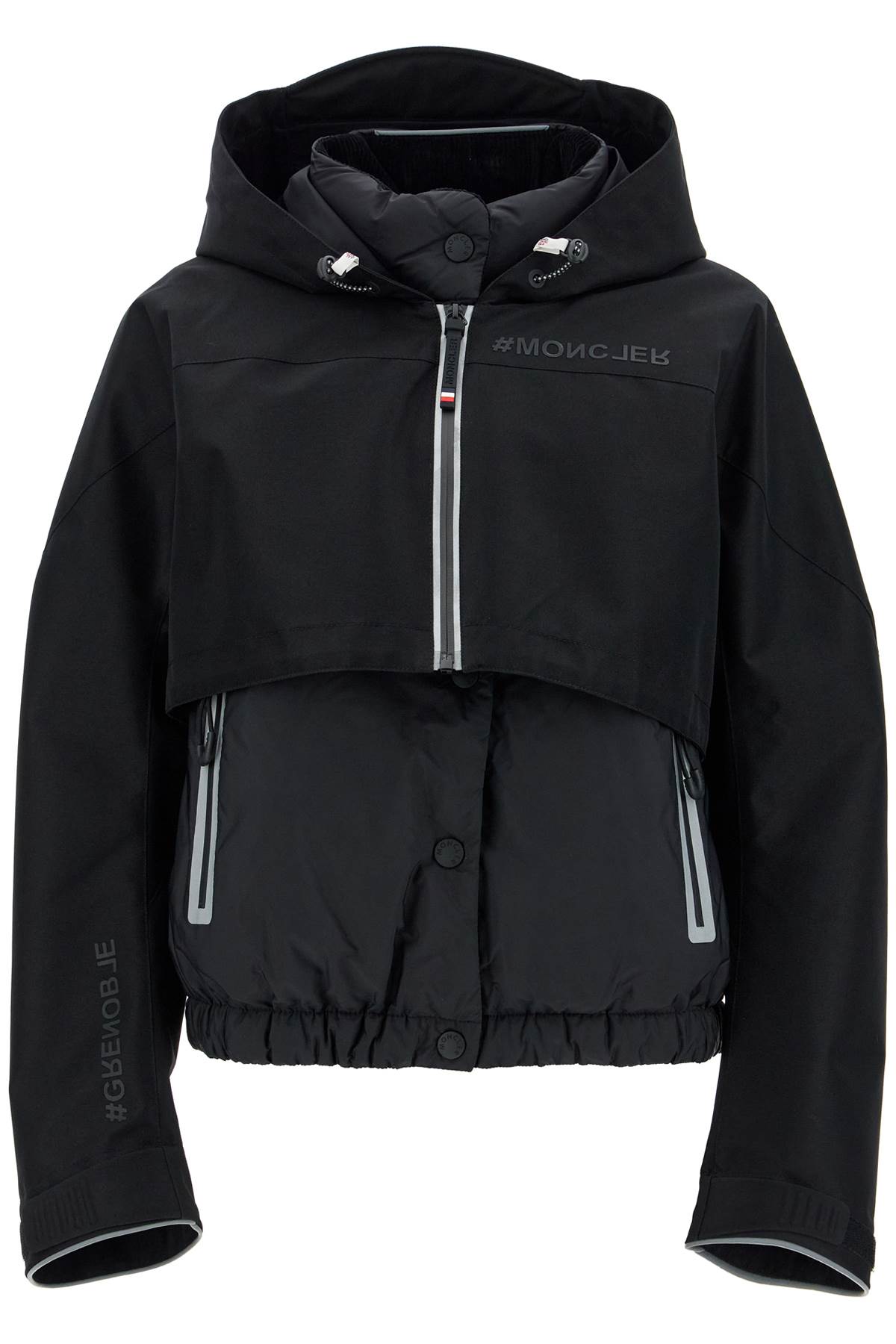 Shop Moncler Padded Vest With Detachable Layer In Black