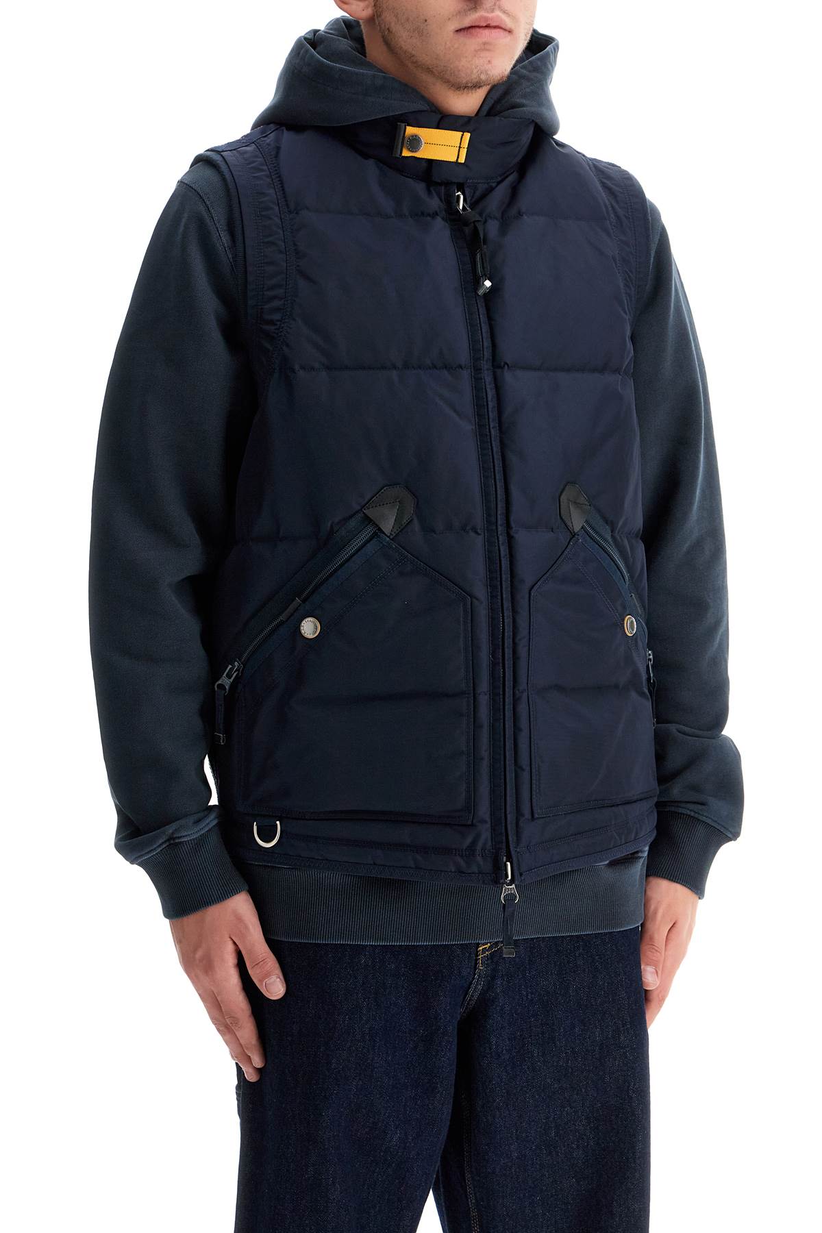 Shop Parajumpers Kobuk Down Vest In Blue