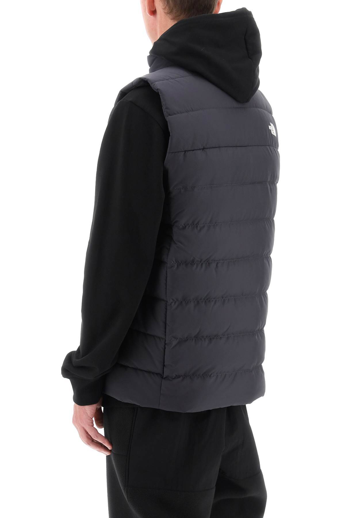 Shop The North Face Aconagua Iii Puffer Vest In Grey