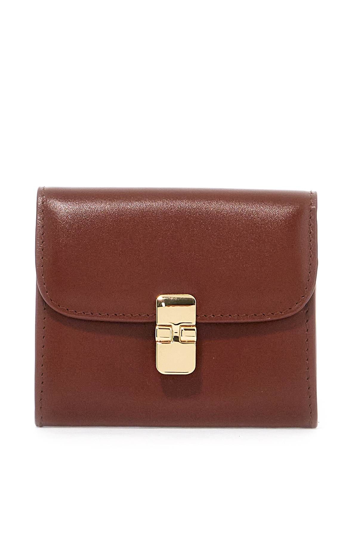 Shop Apc Compact Grace Wallet In Brown